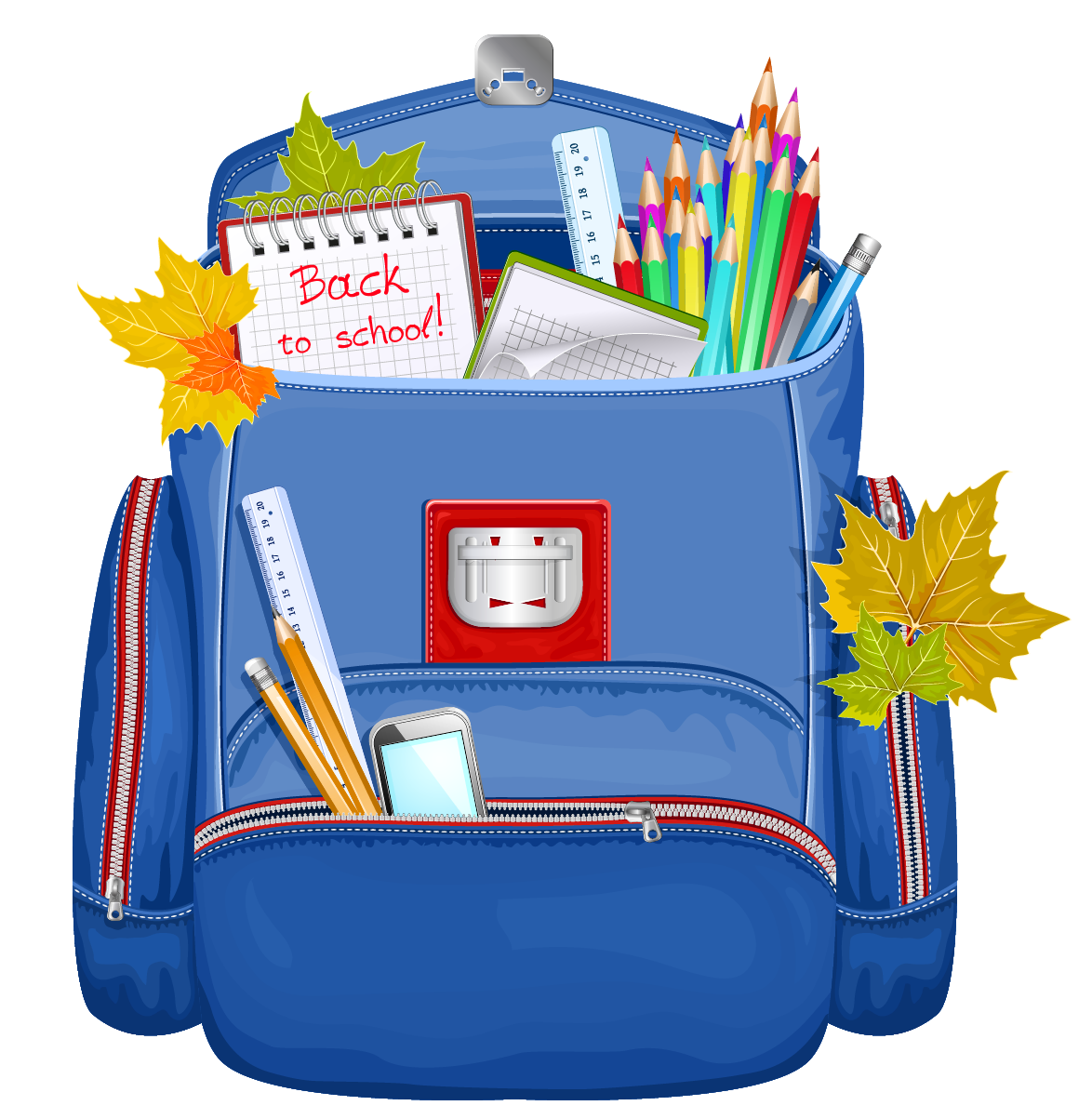 School Backpack Clipart​  Gallery Yopriceville - High-Quality