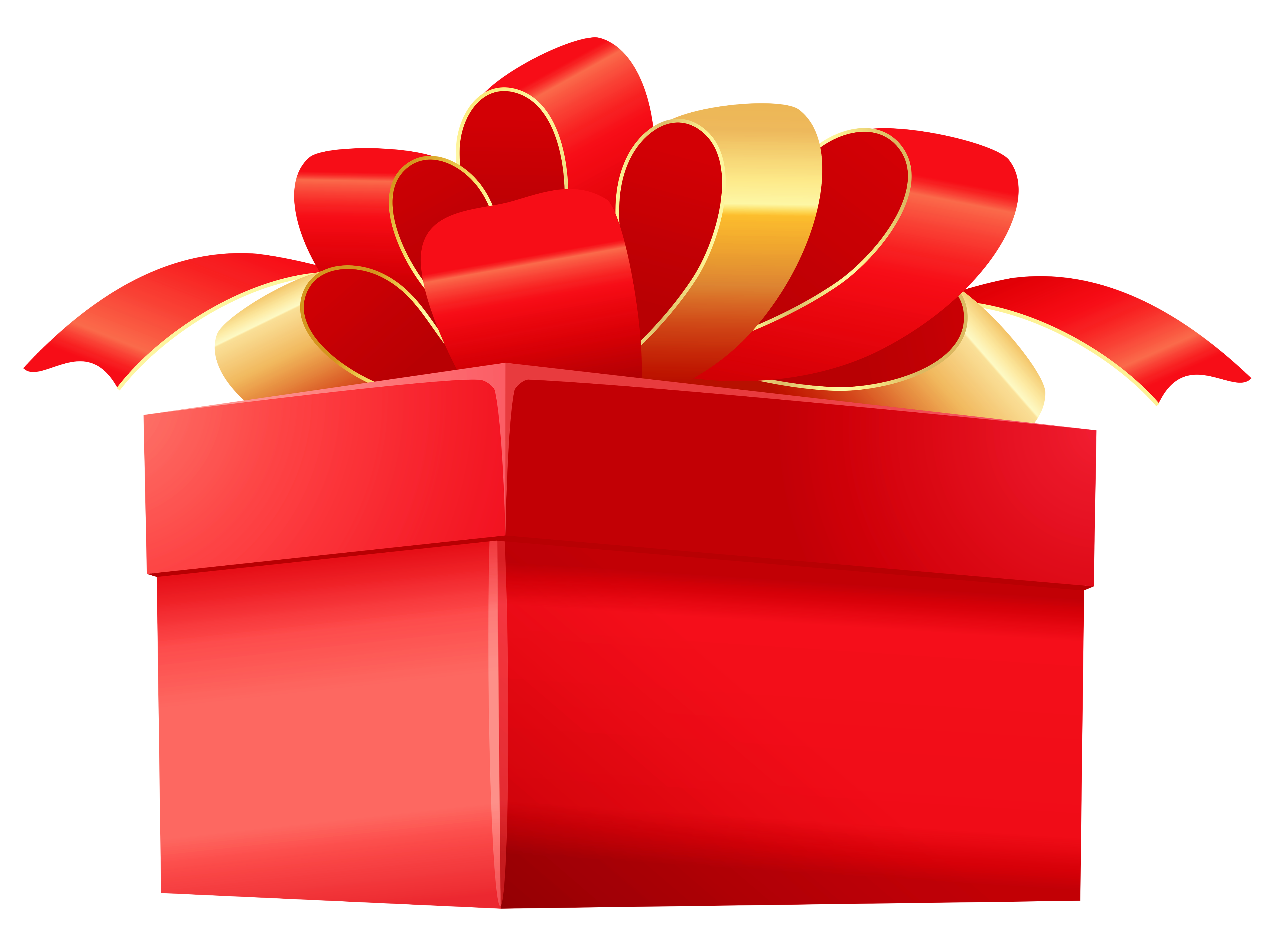 Red Gift Box Transparent PNG Clip Art Image​  Gallery Yopriceville -  High-Quality Free Images and Transparent PNG Clipart