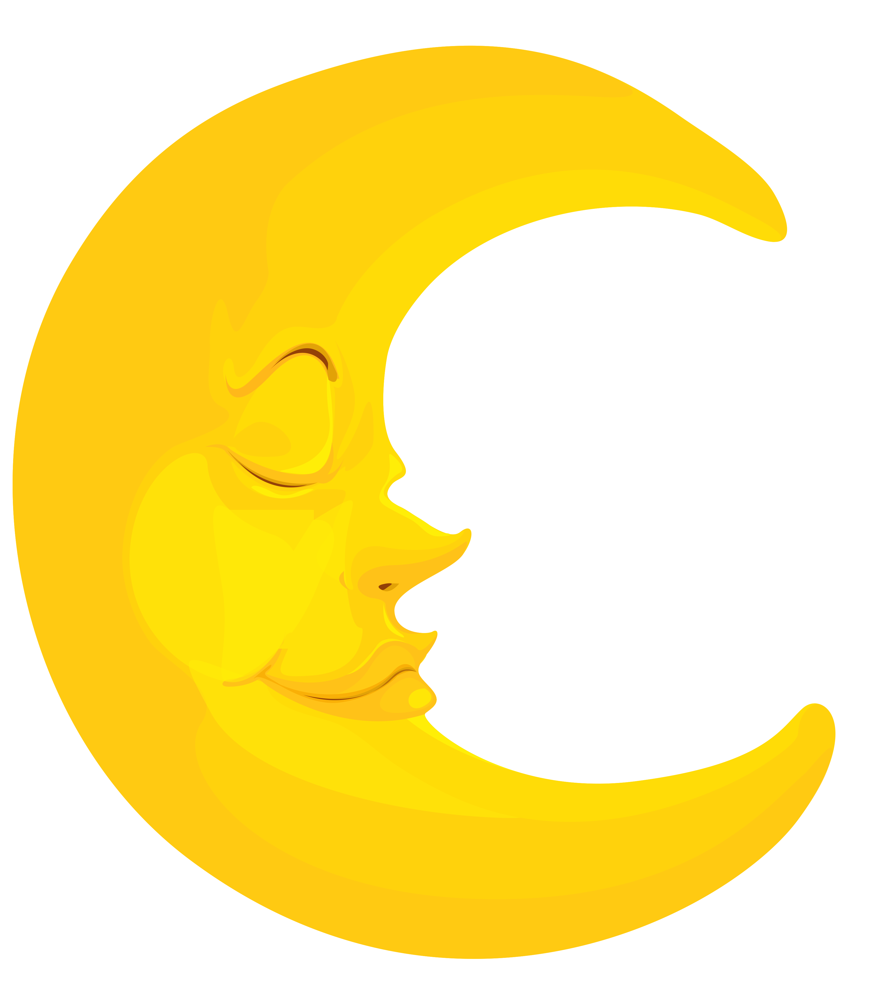 moon clipart no background