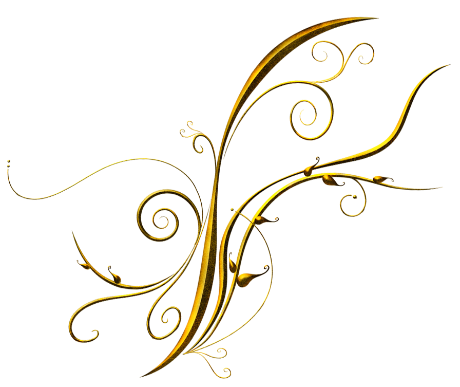 gold streamers png