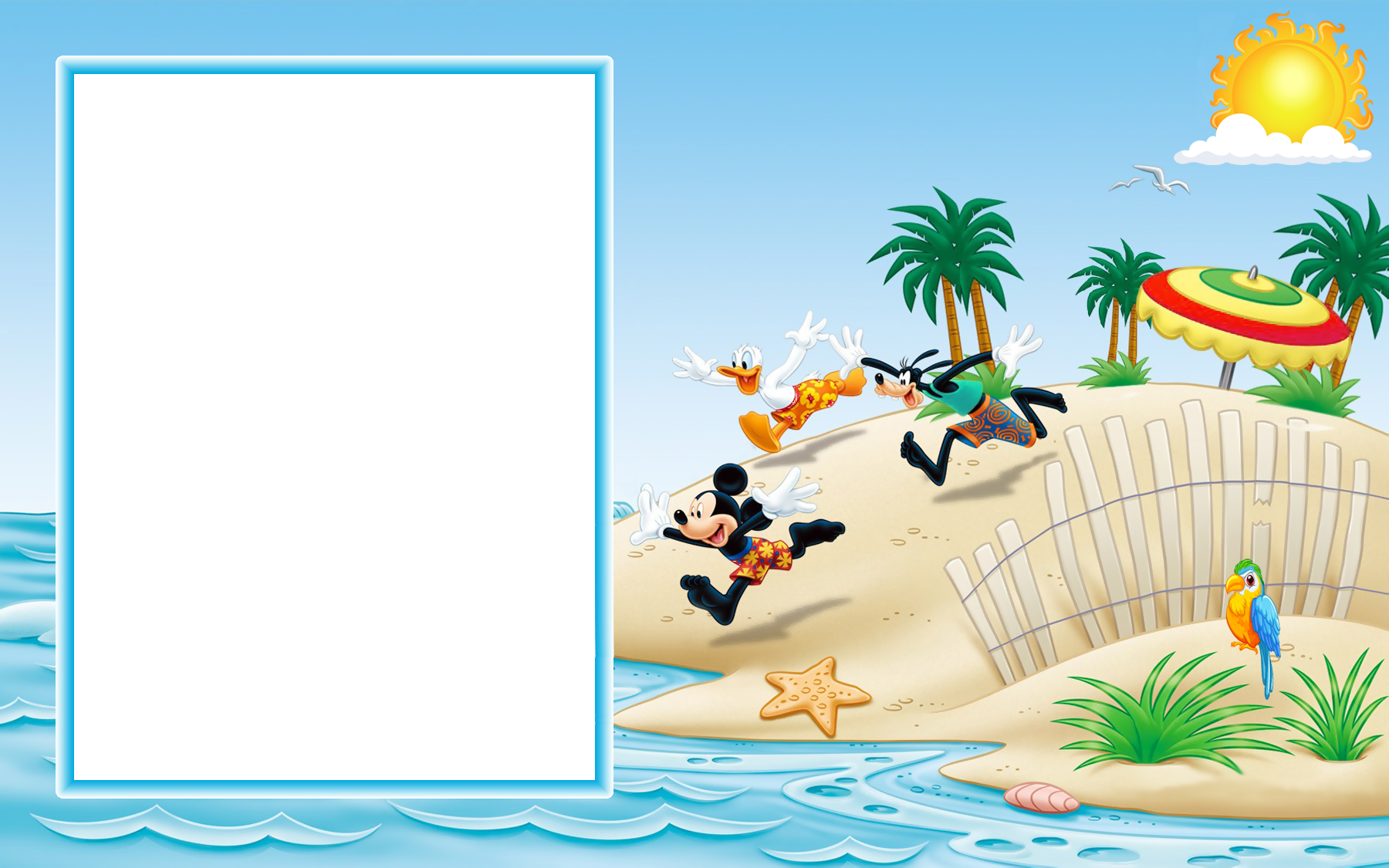 beach clipart border