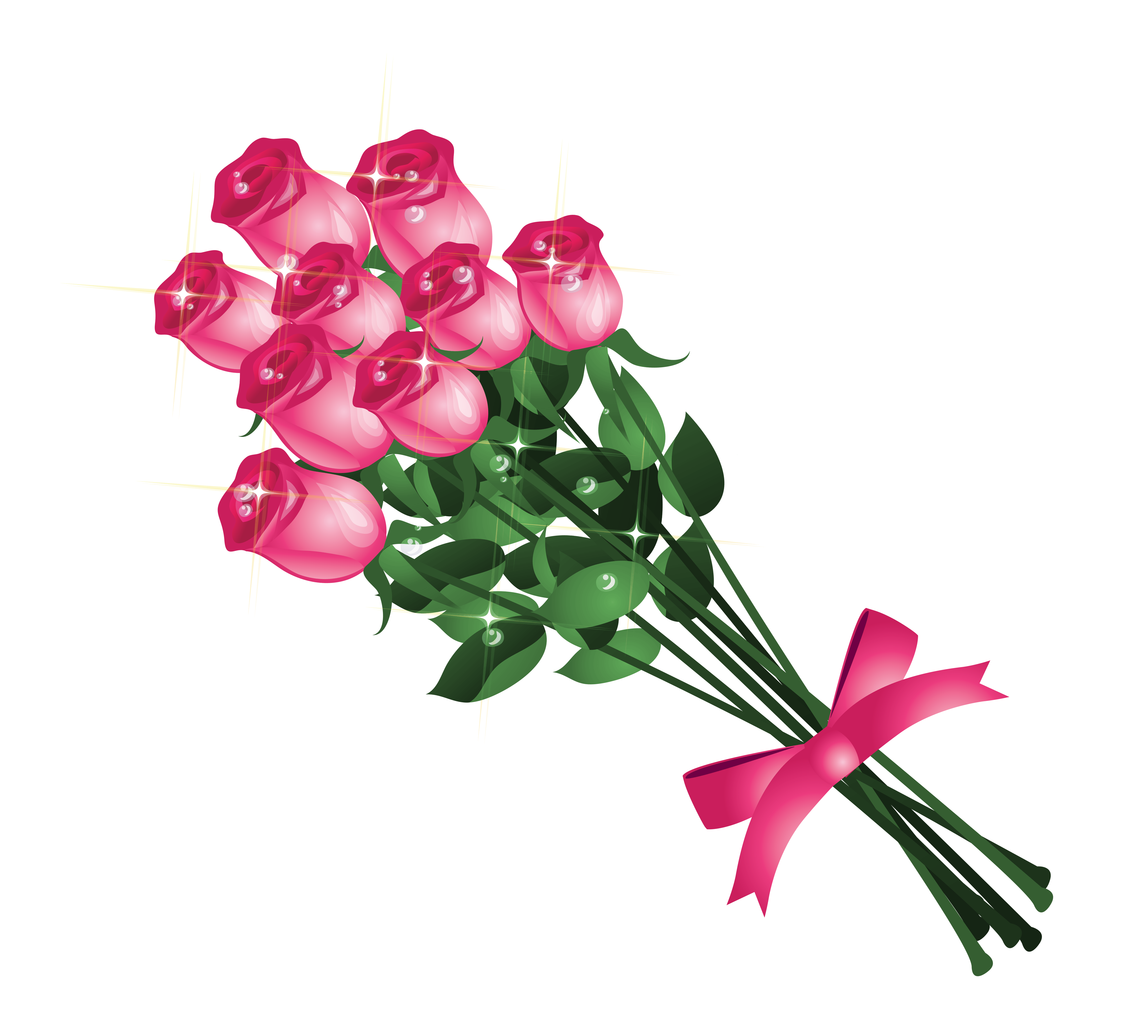 pink roses bouquet png