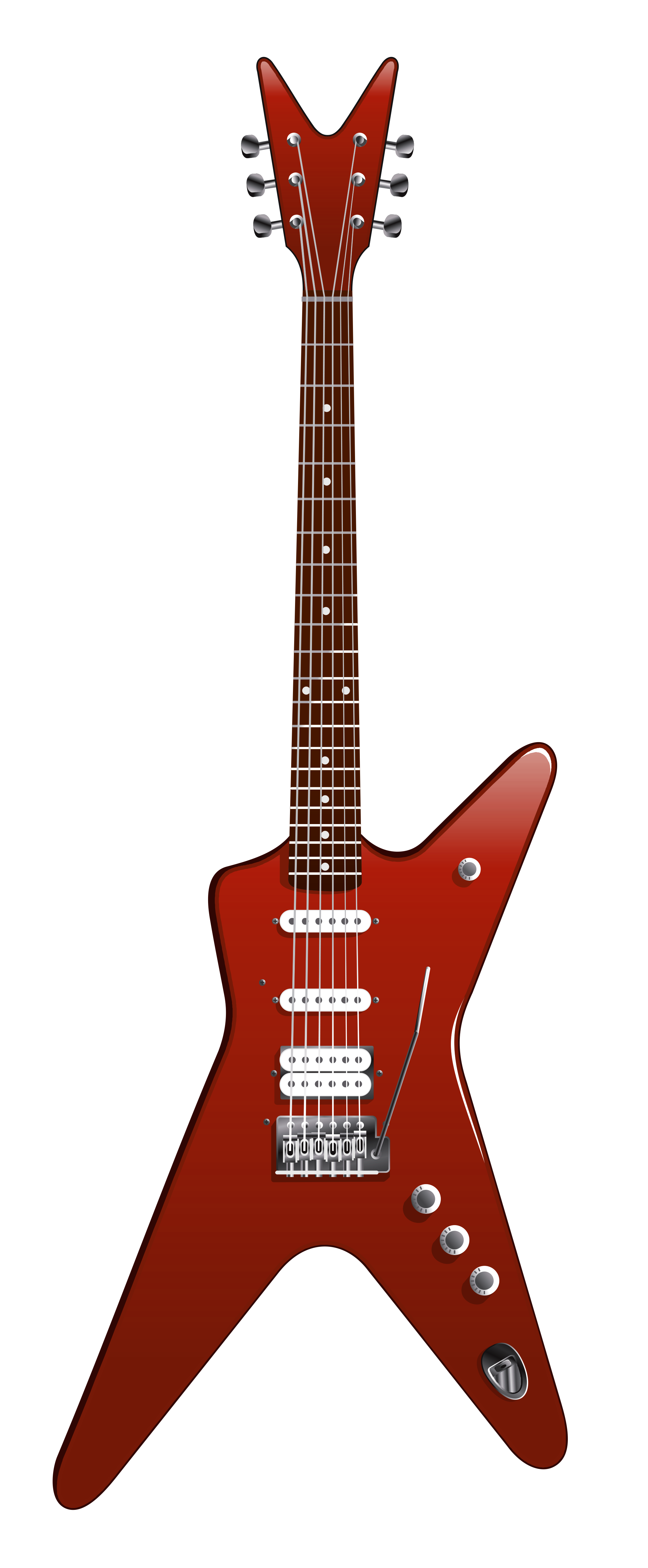 PNG Gitar Merah Modern TransparanPNG Gitar Merah Modern Transparan  