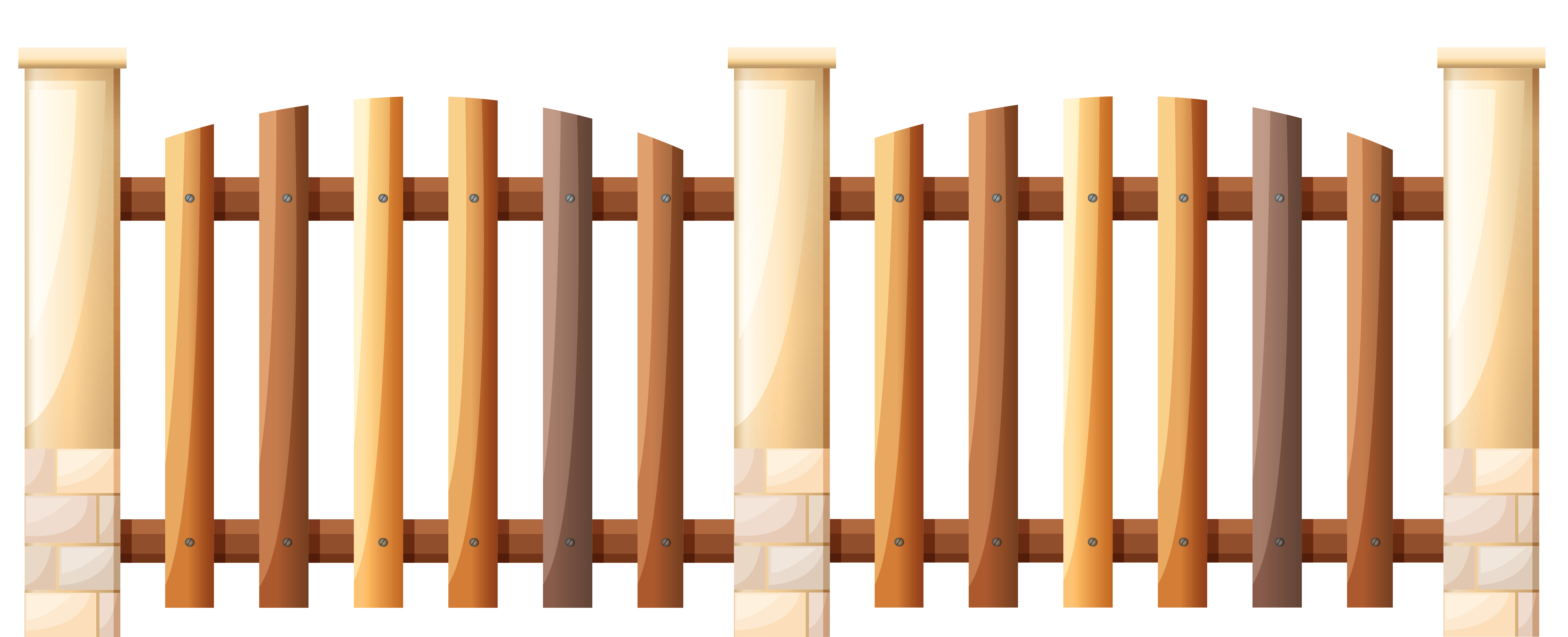 fenced yard clipart