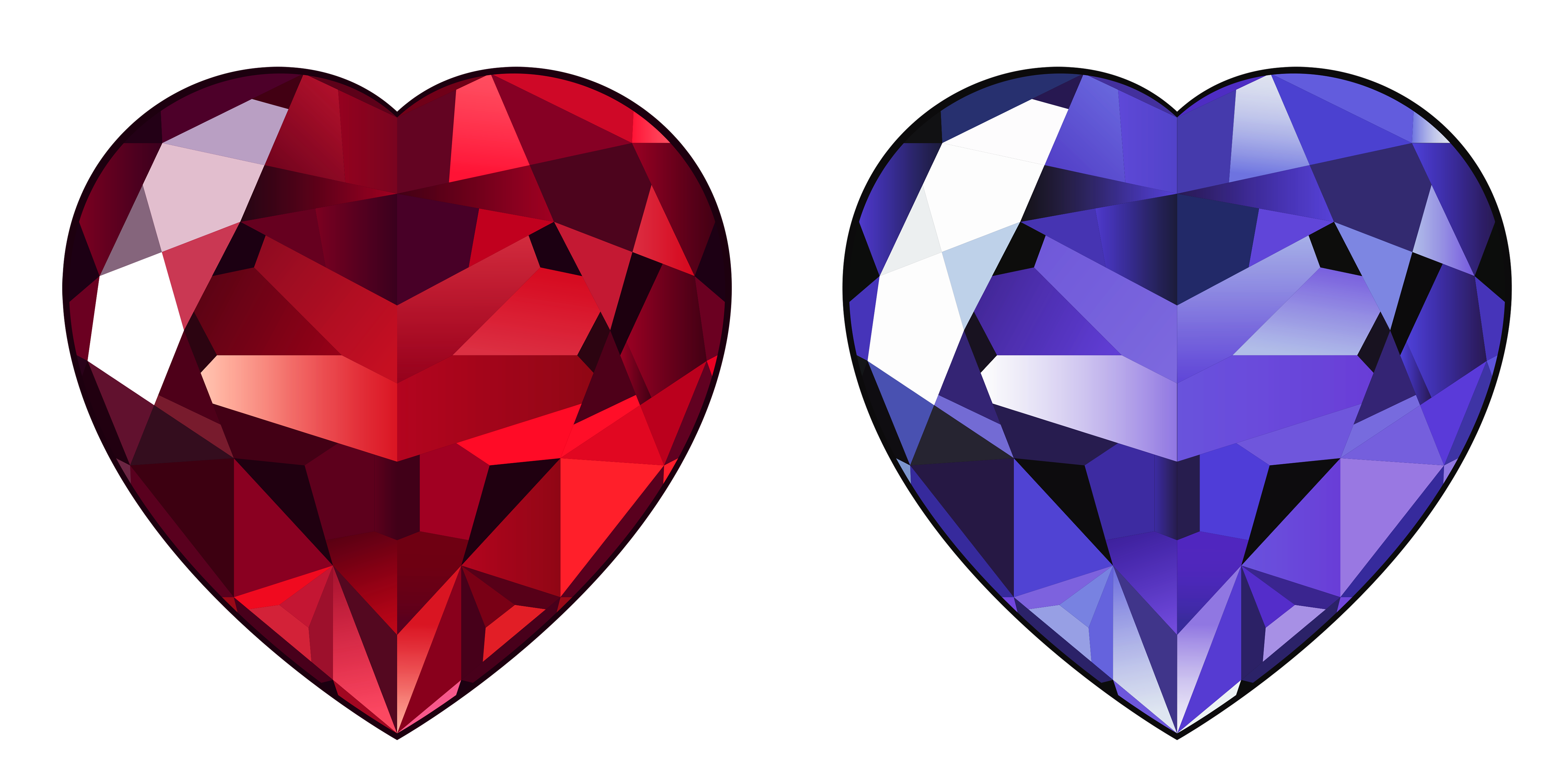 diamond hearts background