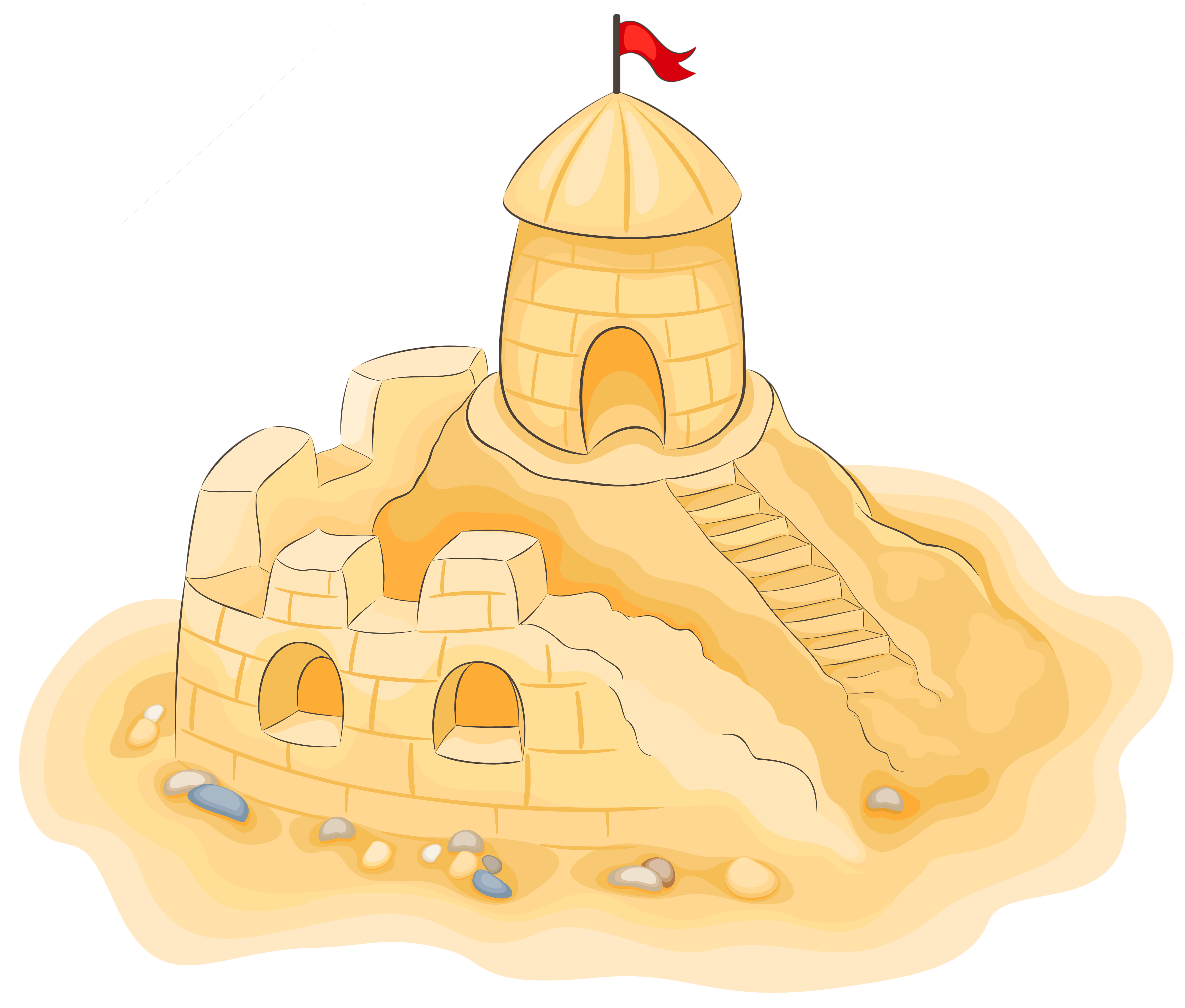 underwater castle clipart