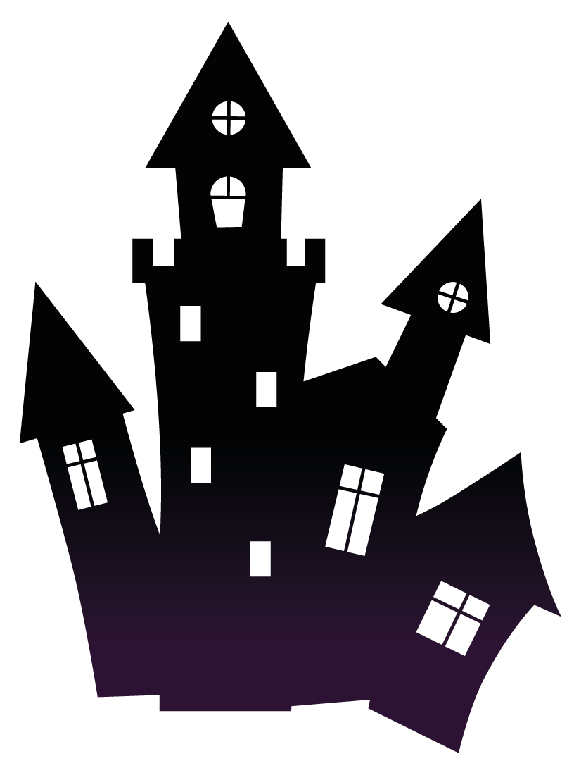 haunted school clipart