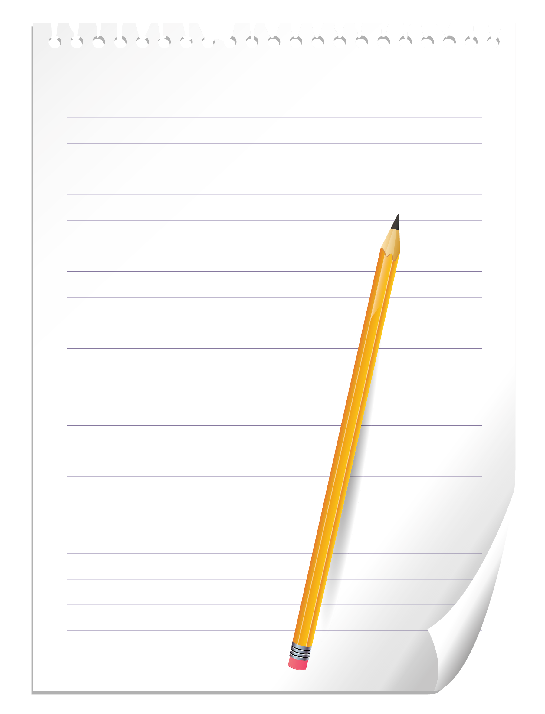 piece of notebook paper png