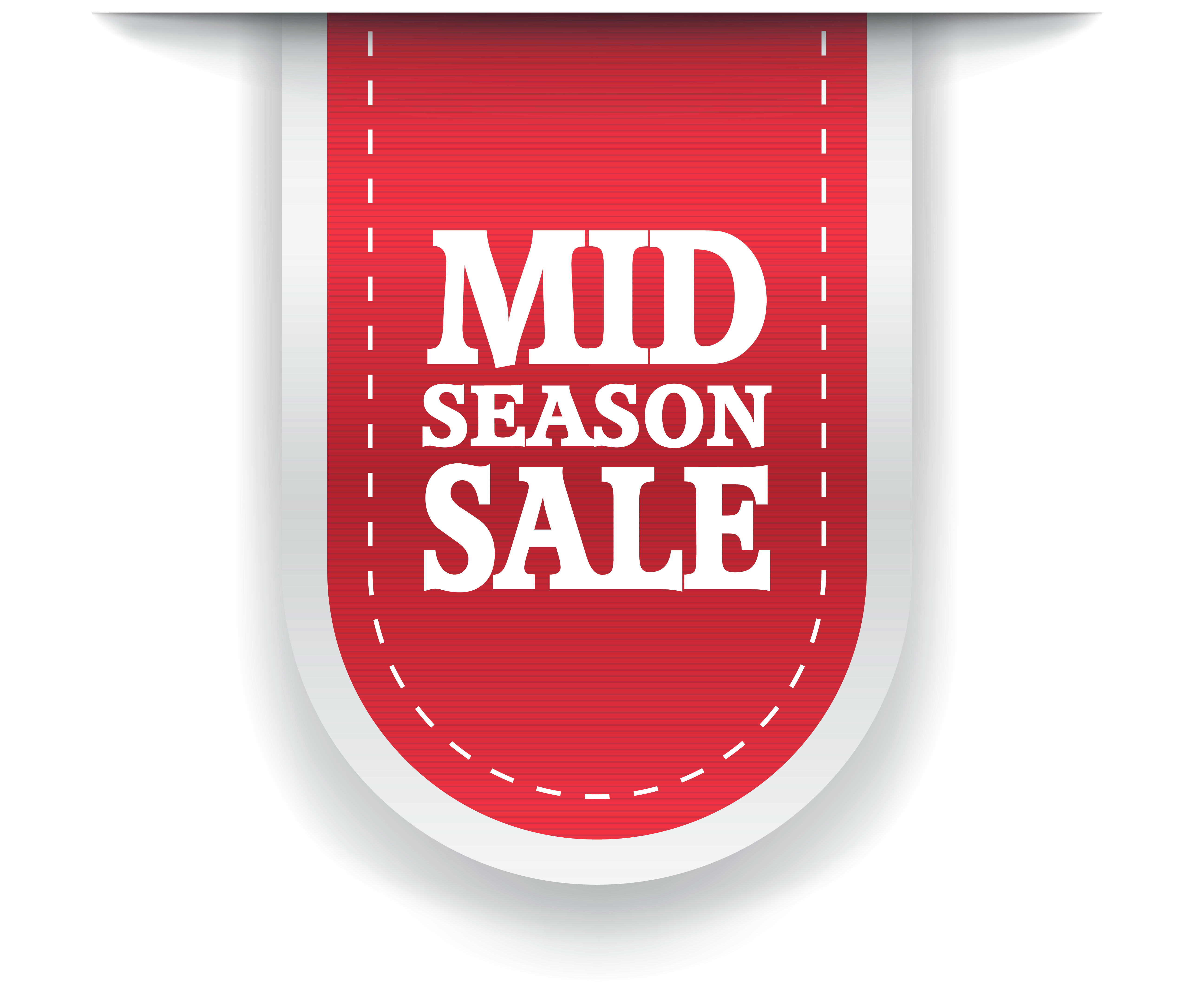 Mid Season Sale Label PNG Clipart Image​