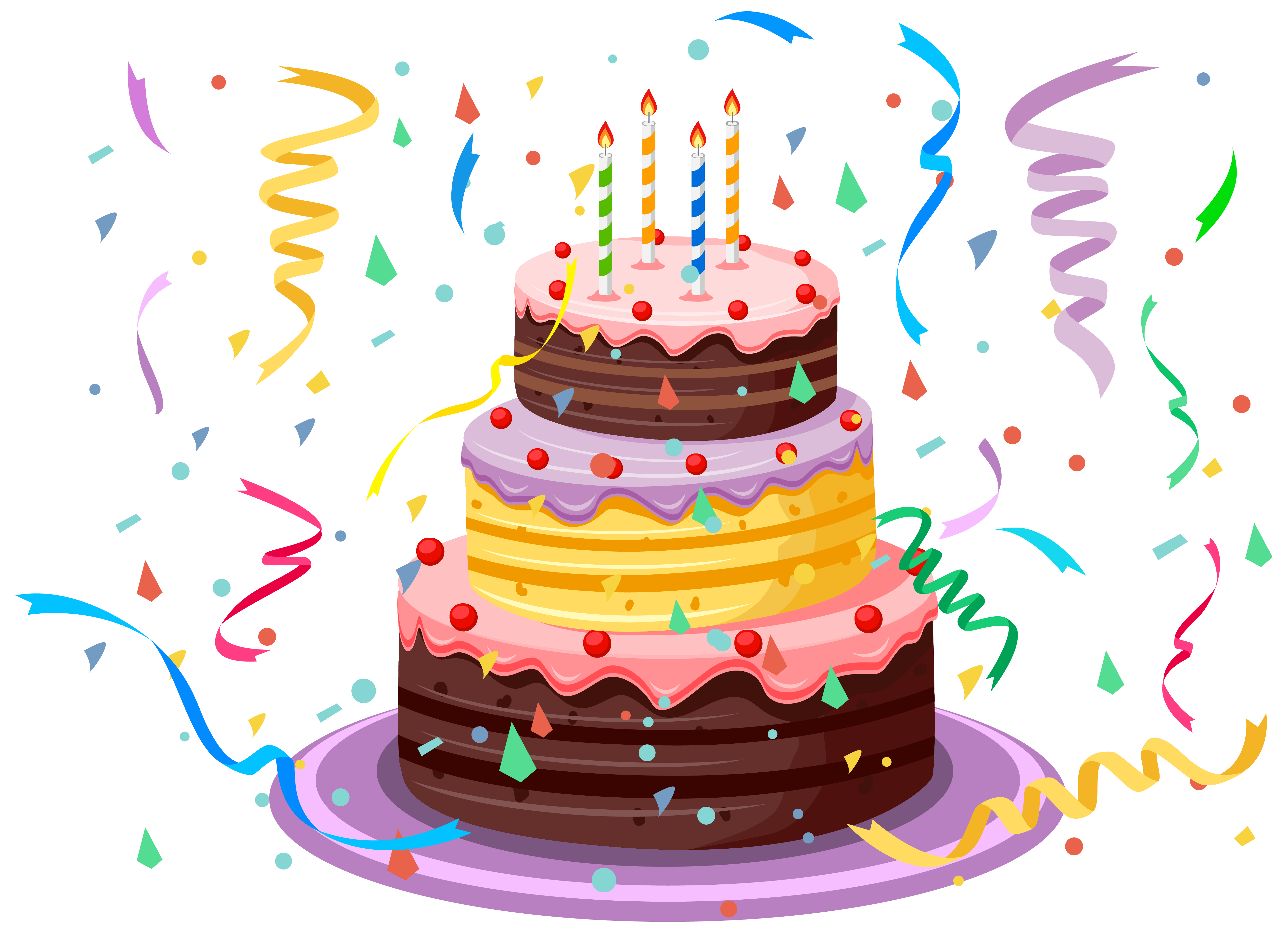 Desenho Bolo De Aniversário - Free Transparent PNG Clipart Images