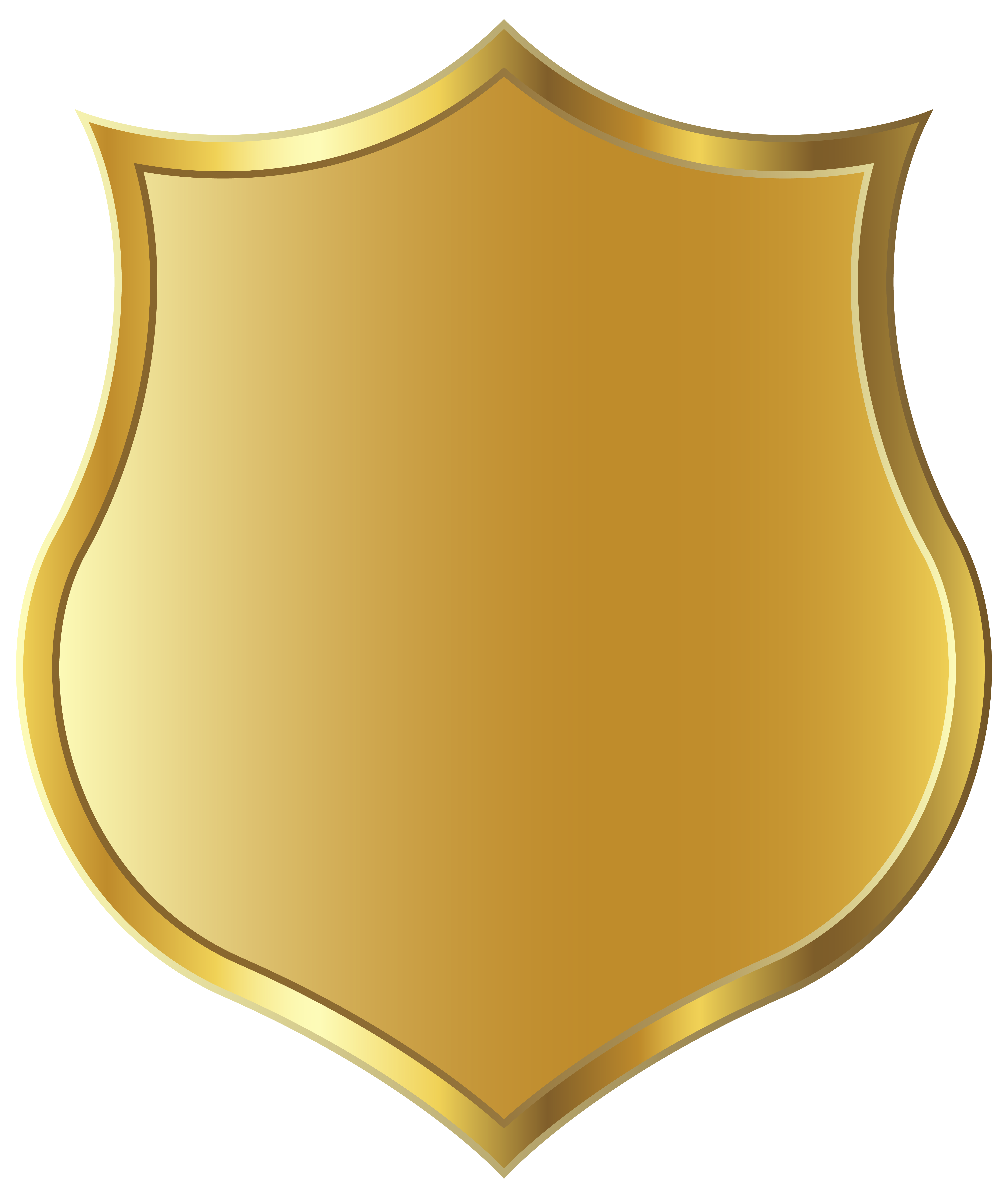 blank gold badge