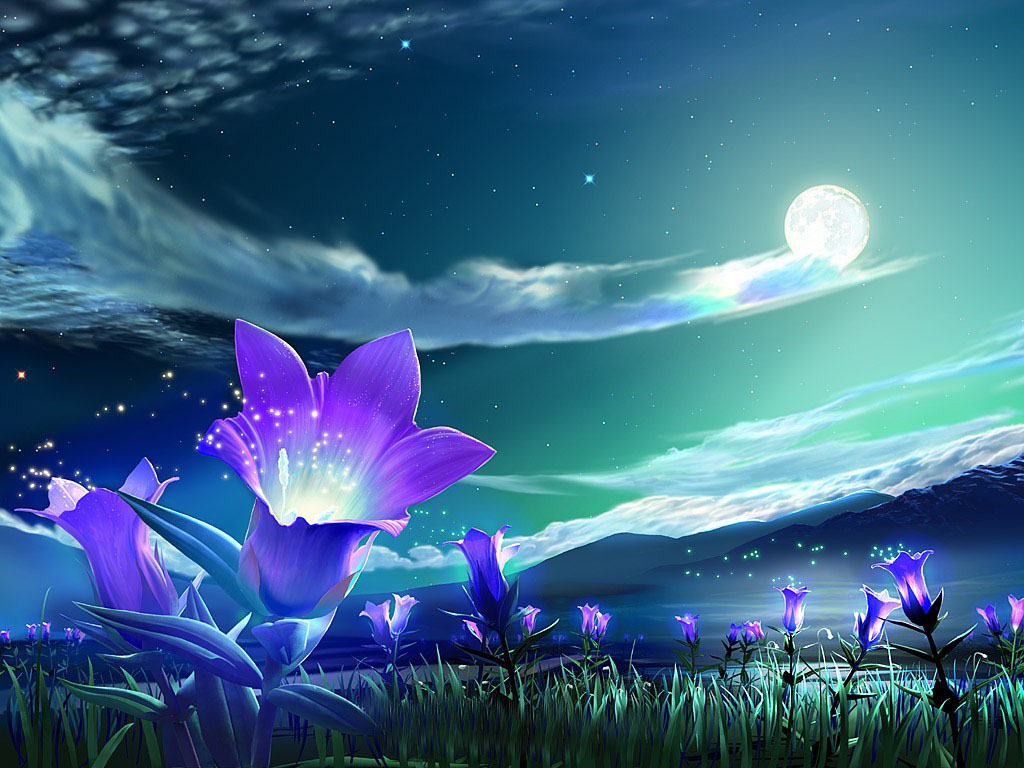 magical flower wallpaper