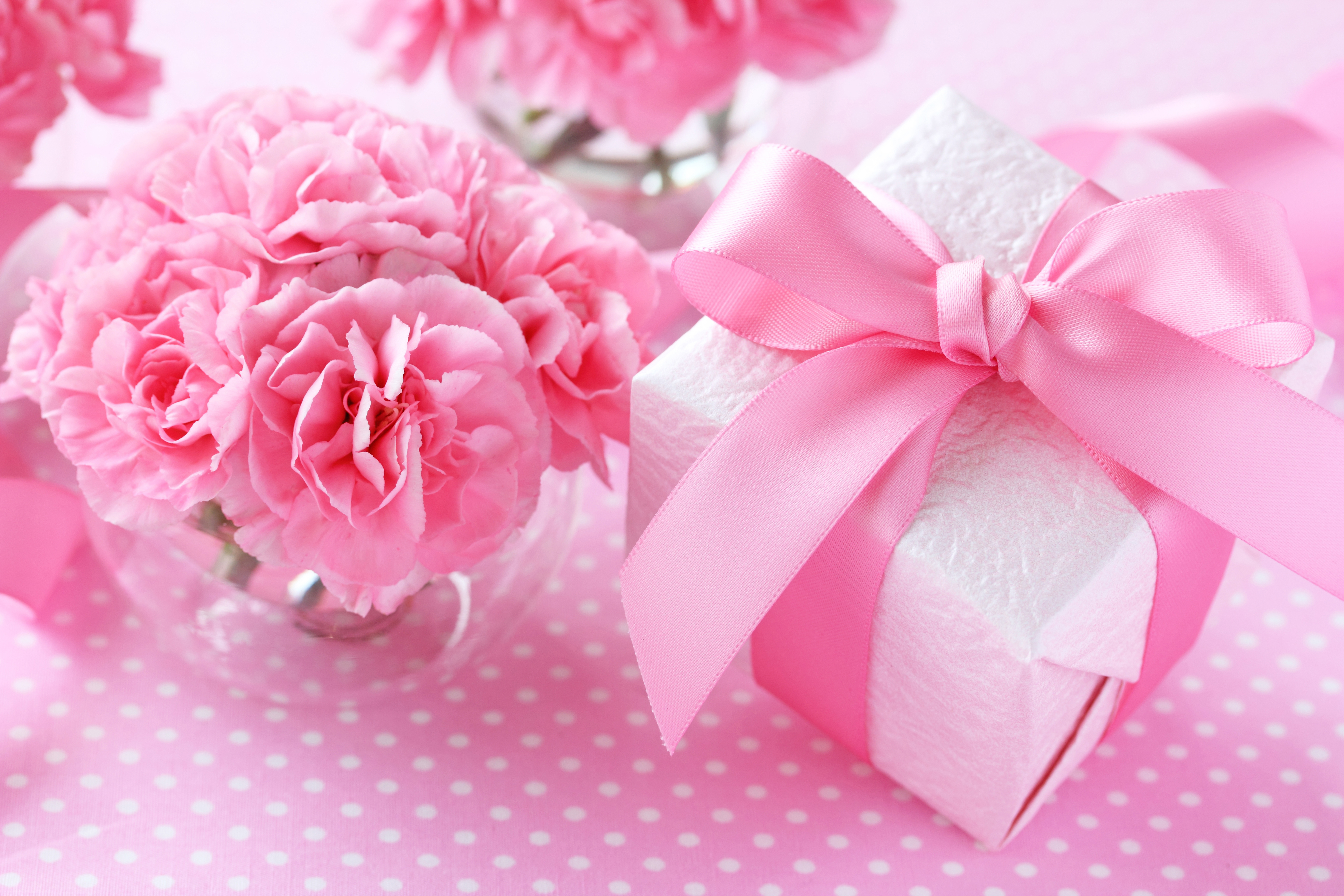 Beautiful Pink Background with Flower and Gift​ | Gallery Yopriceville -  High-Quality Free Images and Transparent PNG Clipart