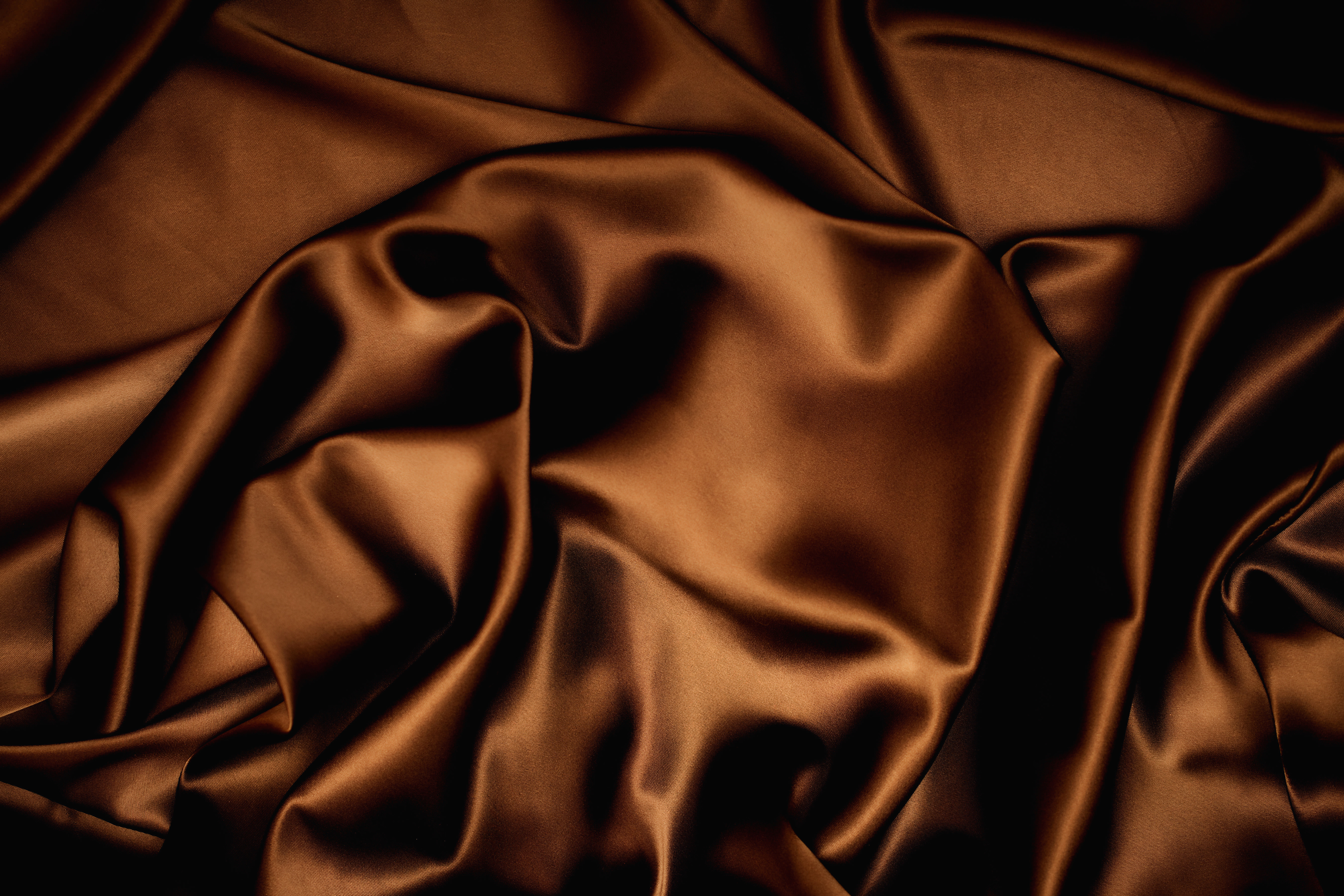 brown satin fabric background