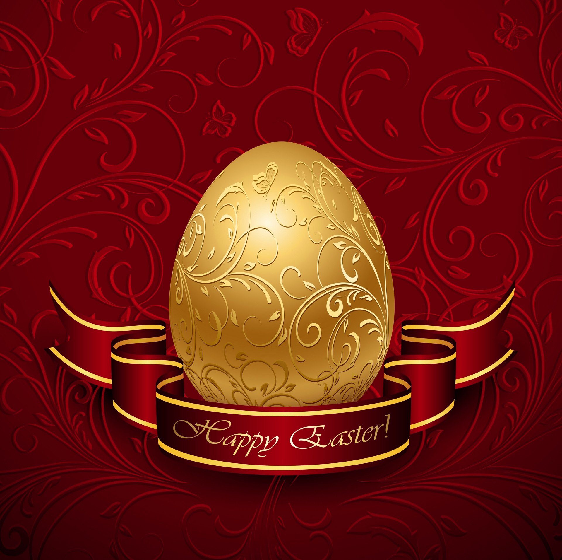 Red Easter Decorative Egg PNG Clip Art - Best WEB Clipart