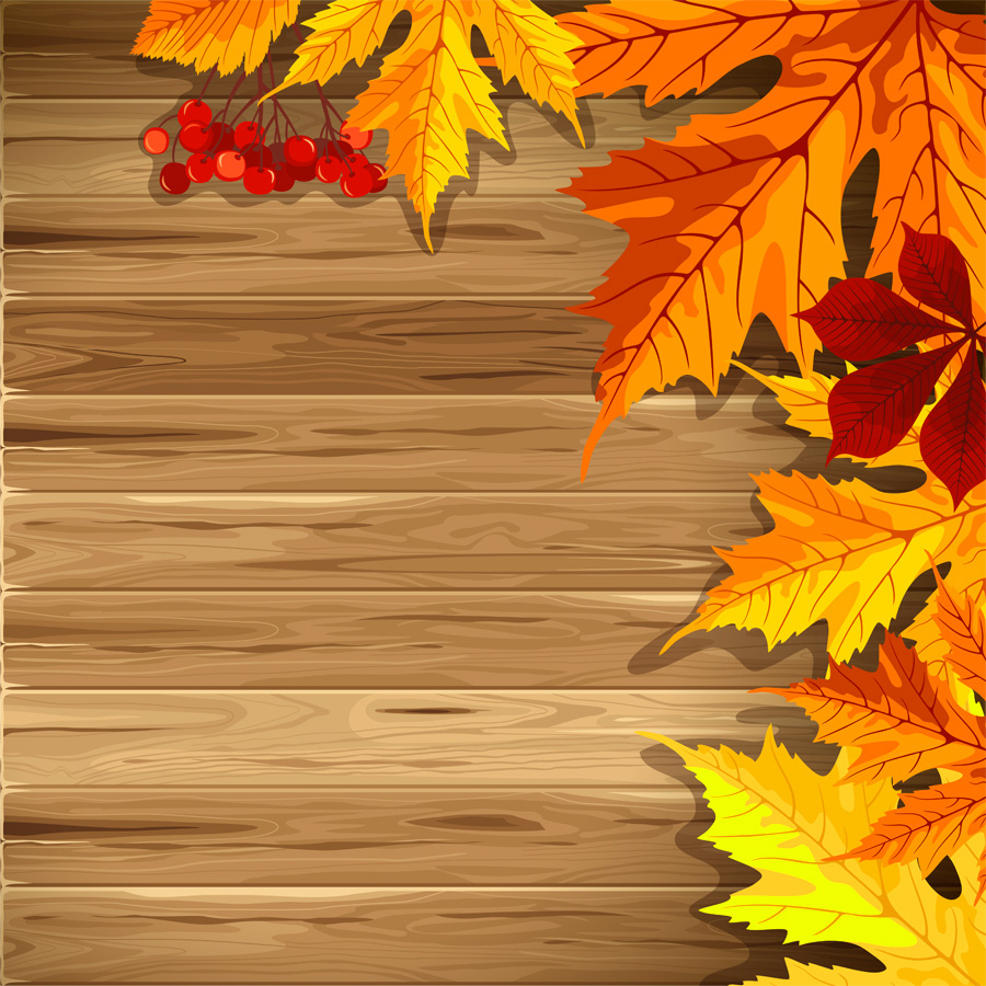 Wooden Fall Background with Leaves | Gallery Yopriceville - High ...