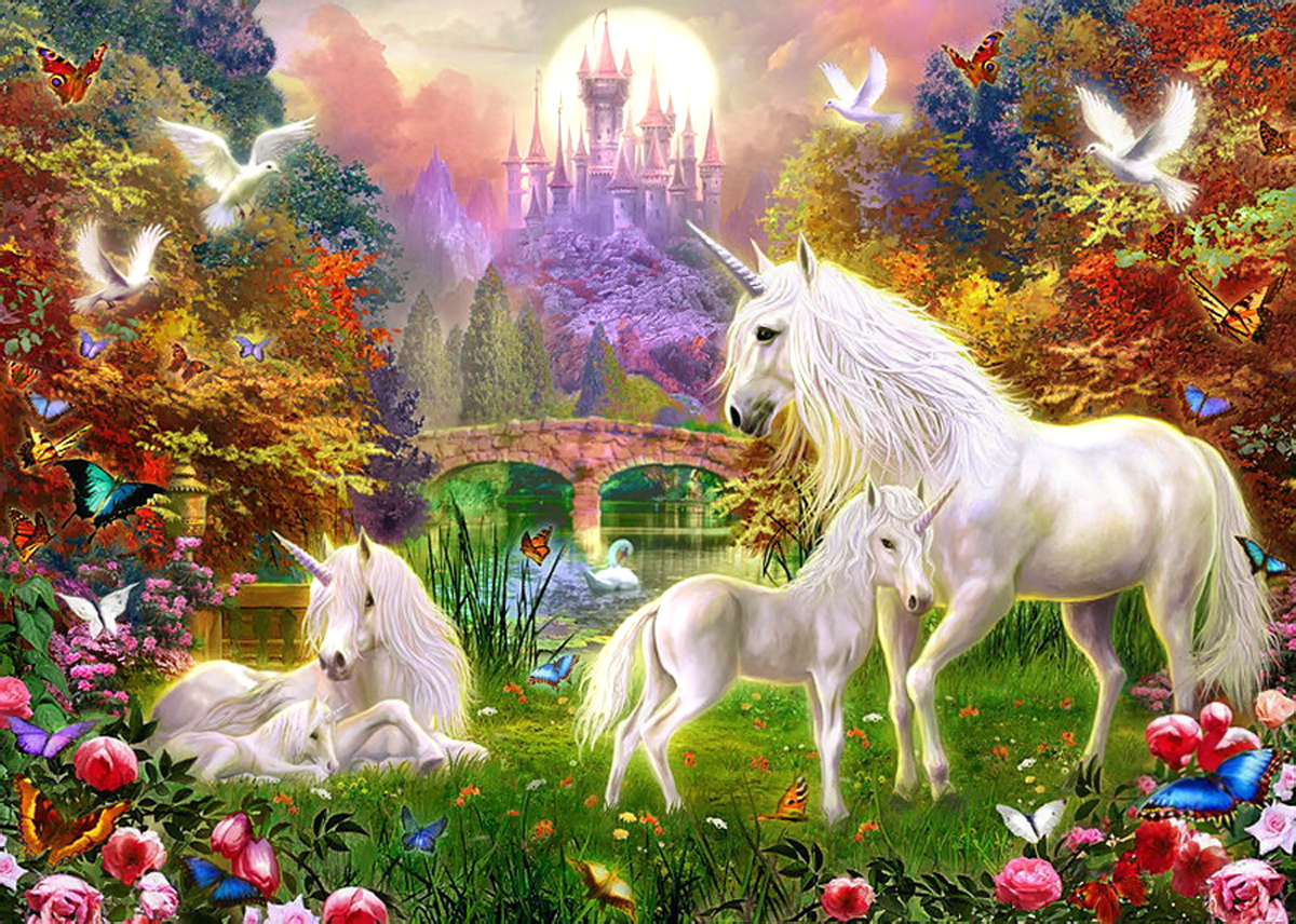 The Kingdom of Unicorns Fantasy Wallpaper​ | Gallery Yopriceville -  High-Quality Free Images and Transparent PNG Clipart