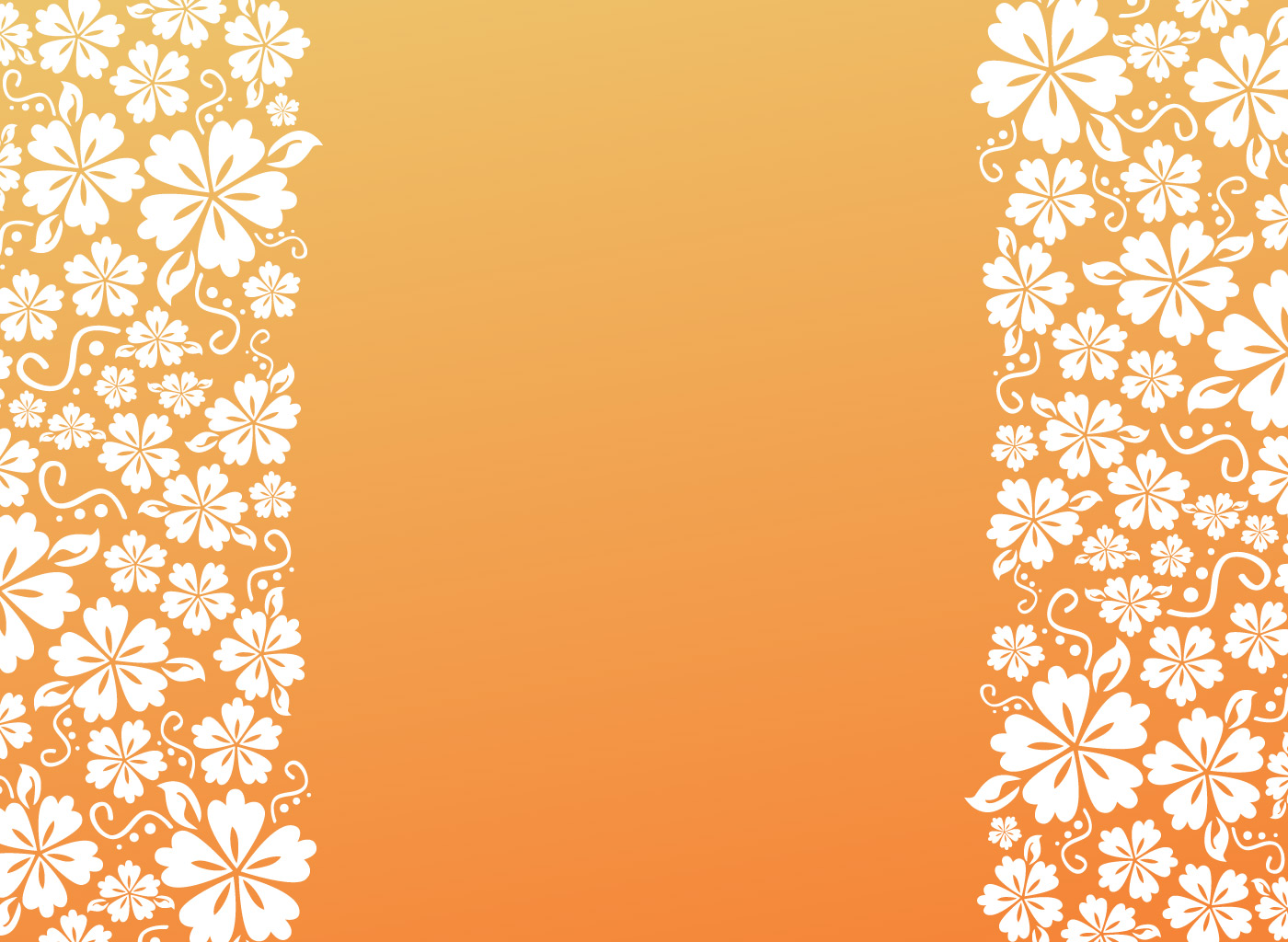 Orange Floral Wallpapers - Wallpaper Cave