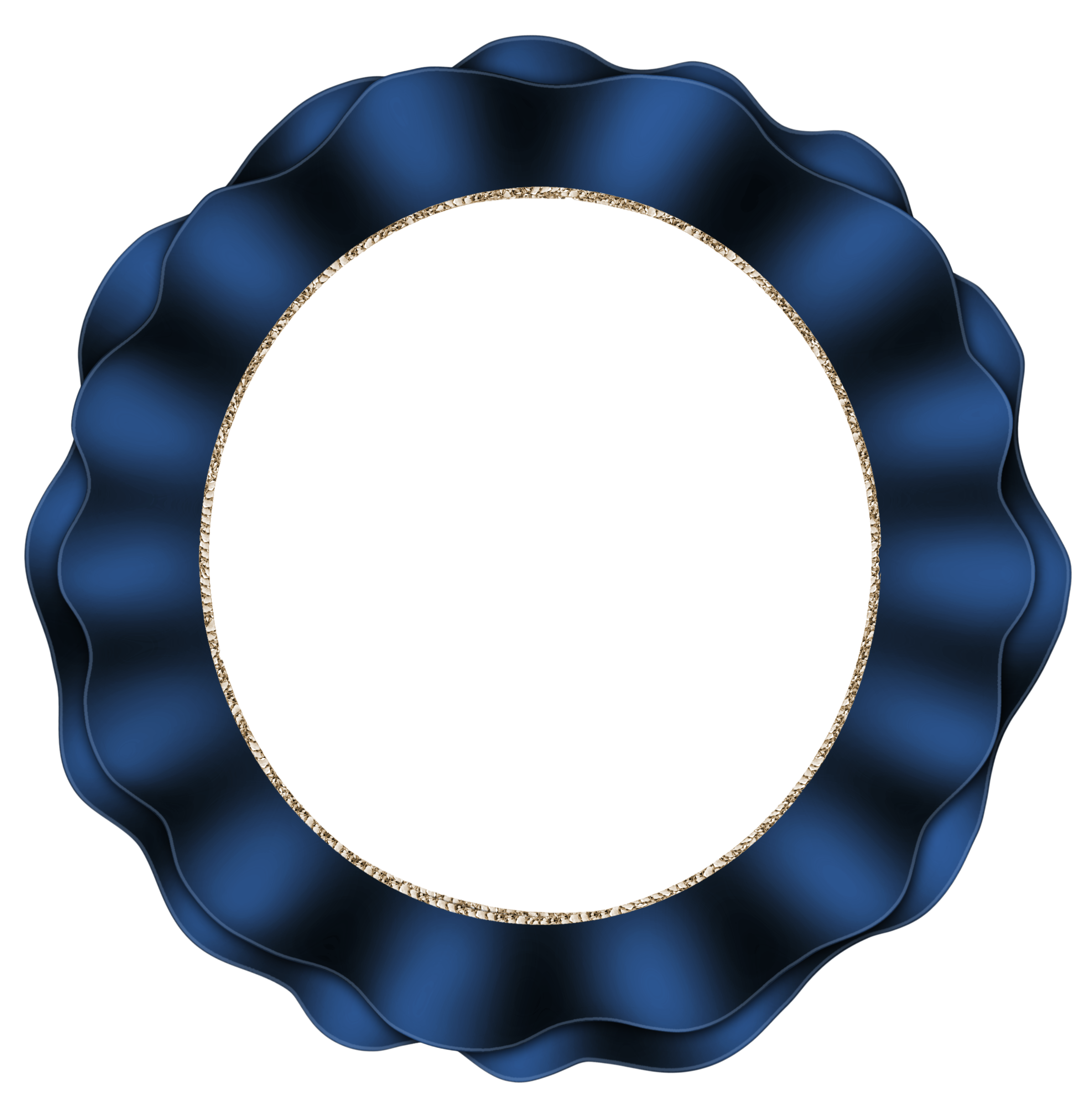 Dark Blue Circle Frame transparent PNG - StickPNG
