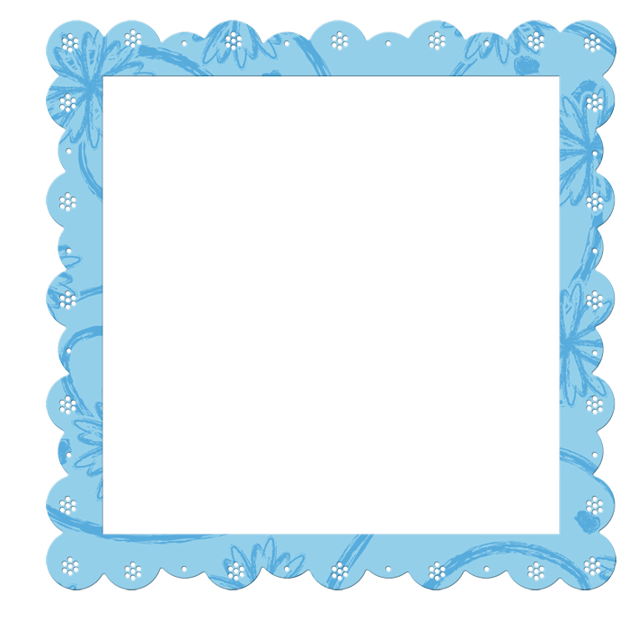 blue transparent frame