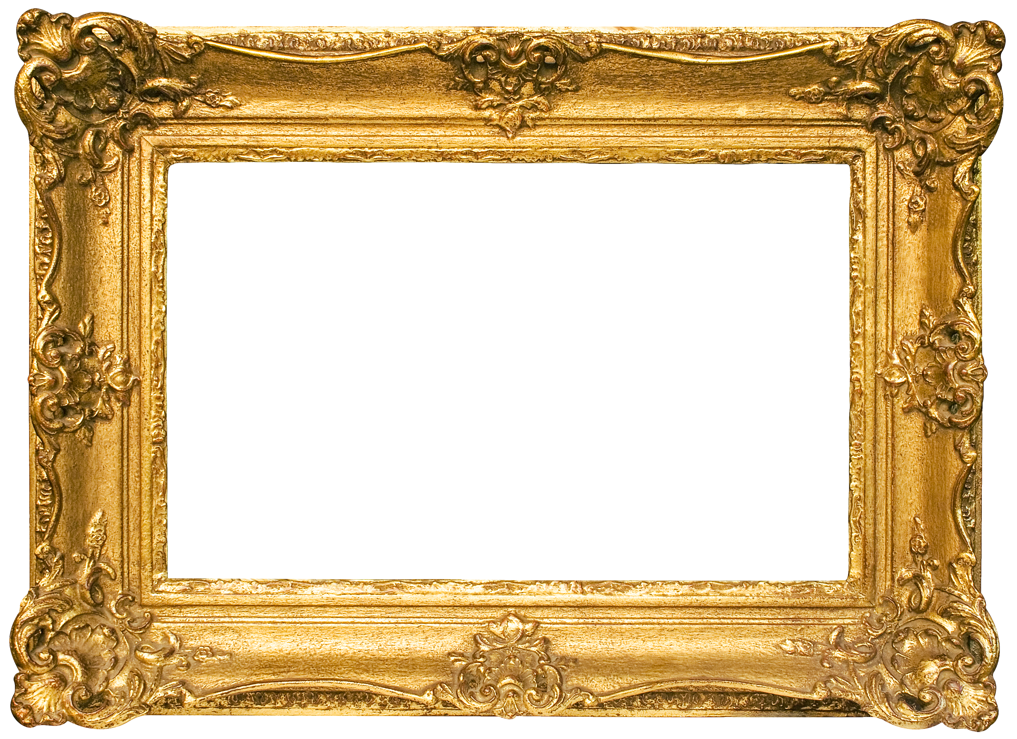 Classic Gold Frame Transparent PNG Image | Gallery Yopriceville - High