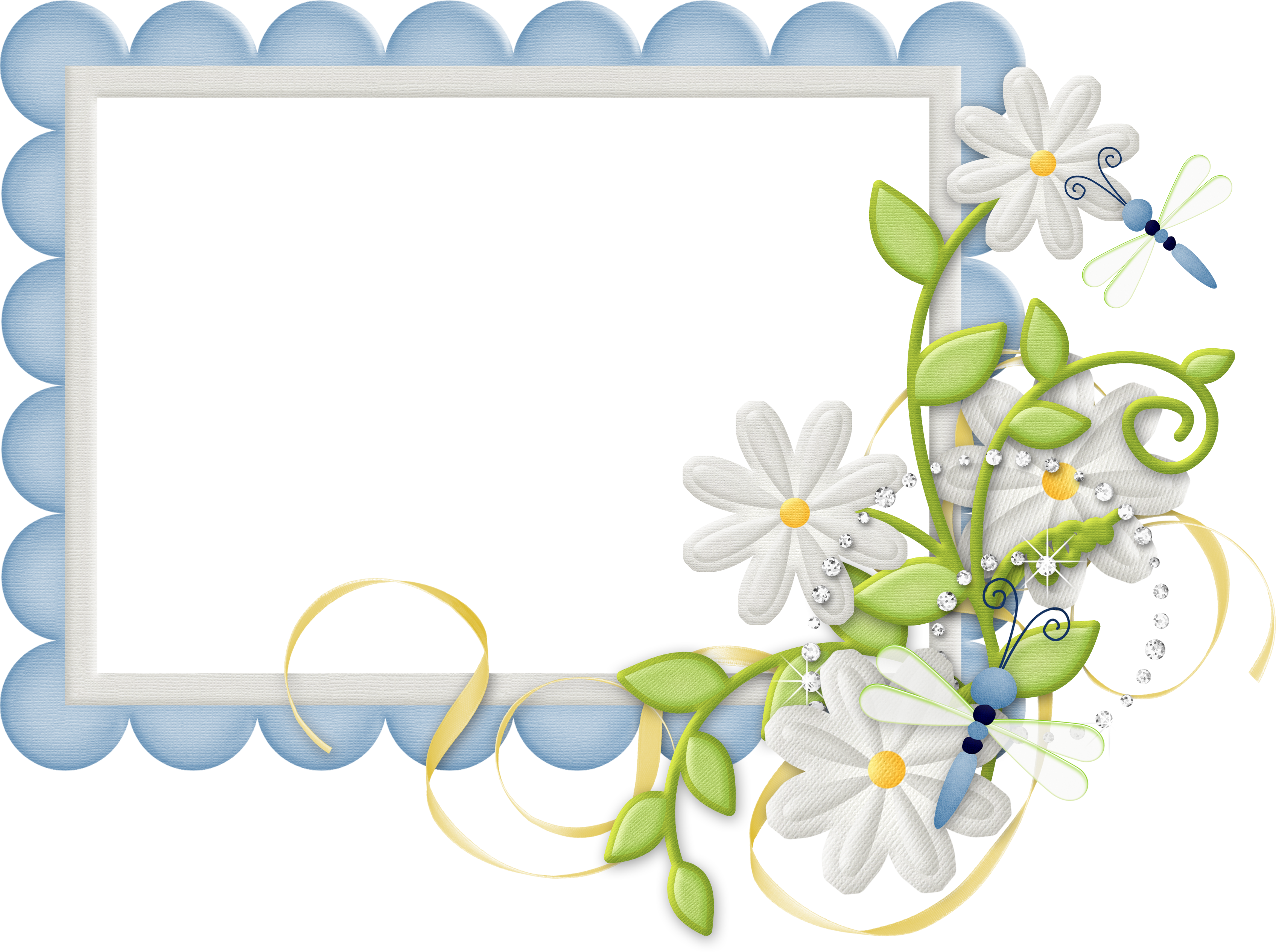 https://gallery.yopriceville.com/var/albums/Frames/Cute_Large_Design_Blue_Transparent_Frame_with_Daisies.png?m=1399676400