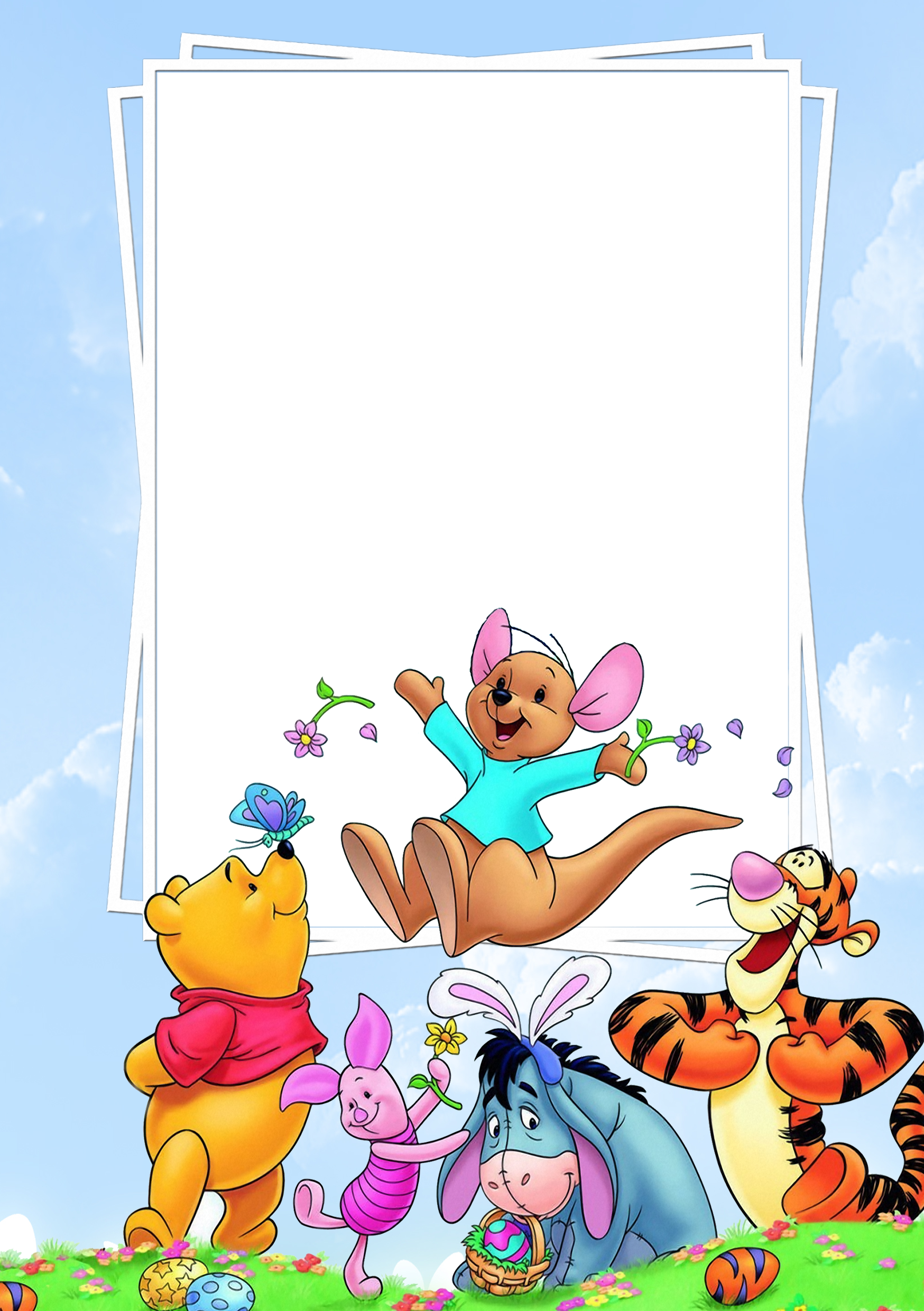 Cute PNG Frame with Winnie the Pooh and Friends Gallery Cute PNG Frame with Winnie the Pooh and Friends Gallery