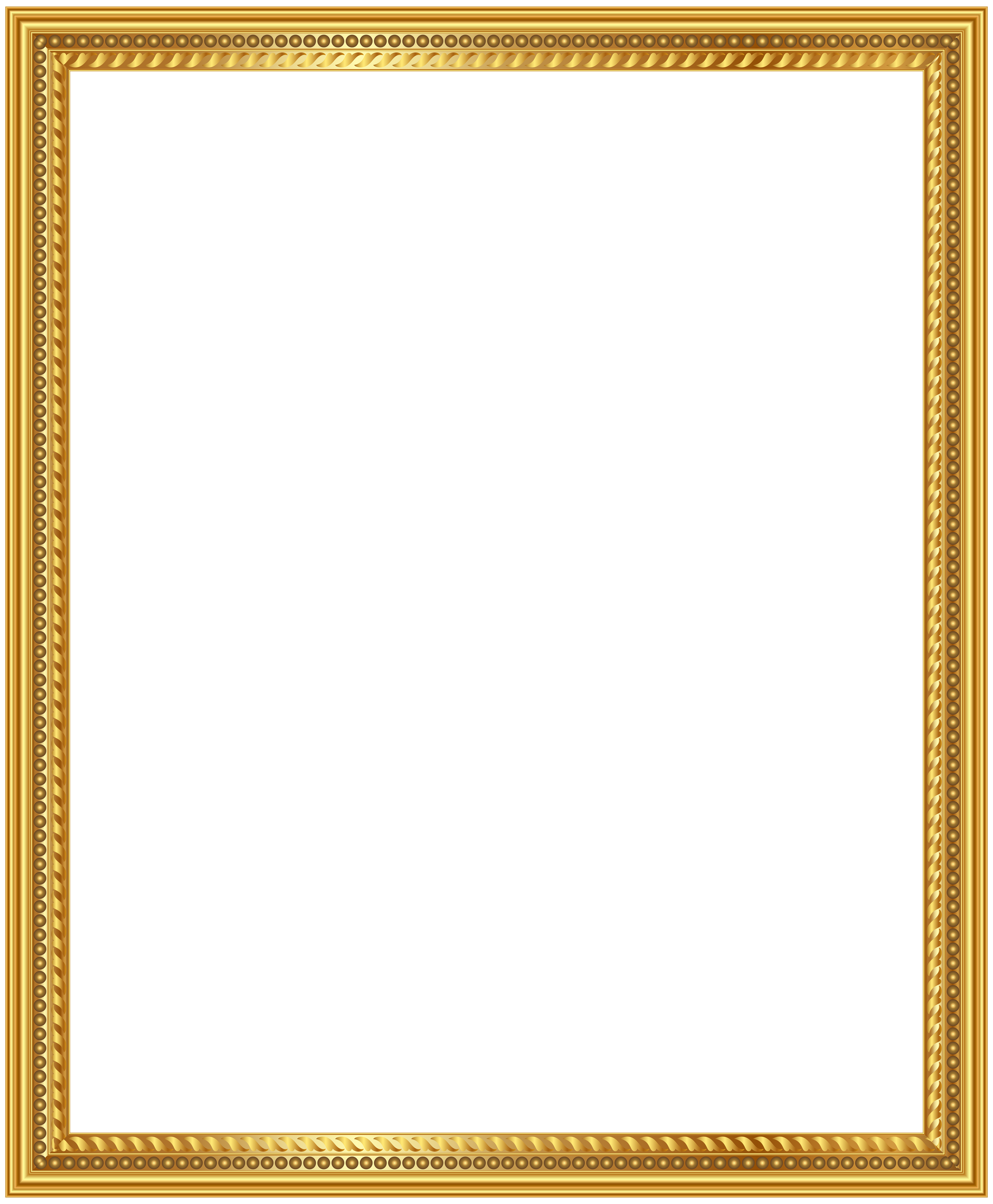Gold Deco Frame Png Clip Art Image Yopriceville High Large Frames Black