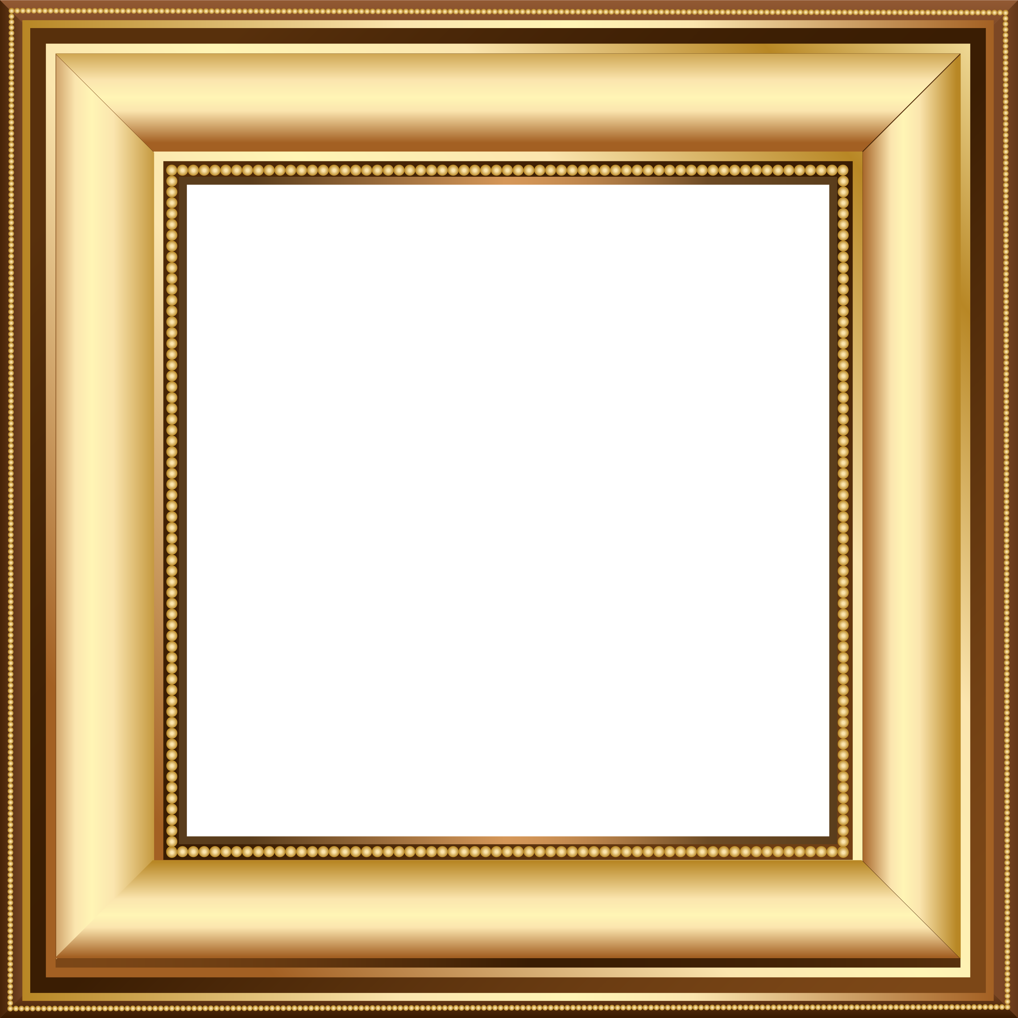 Gold and Brown Transparent Photo Frame​ | Gallery Yopriceville -  High-Quality Free Images and Transparent PNG Clipart