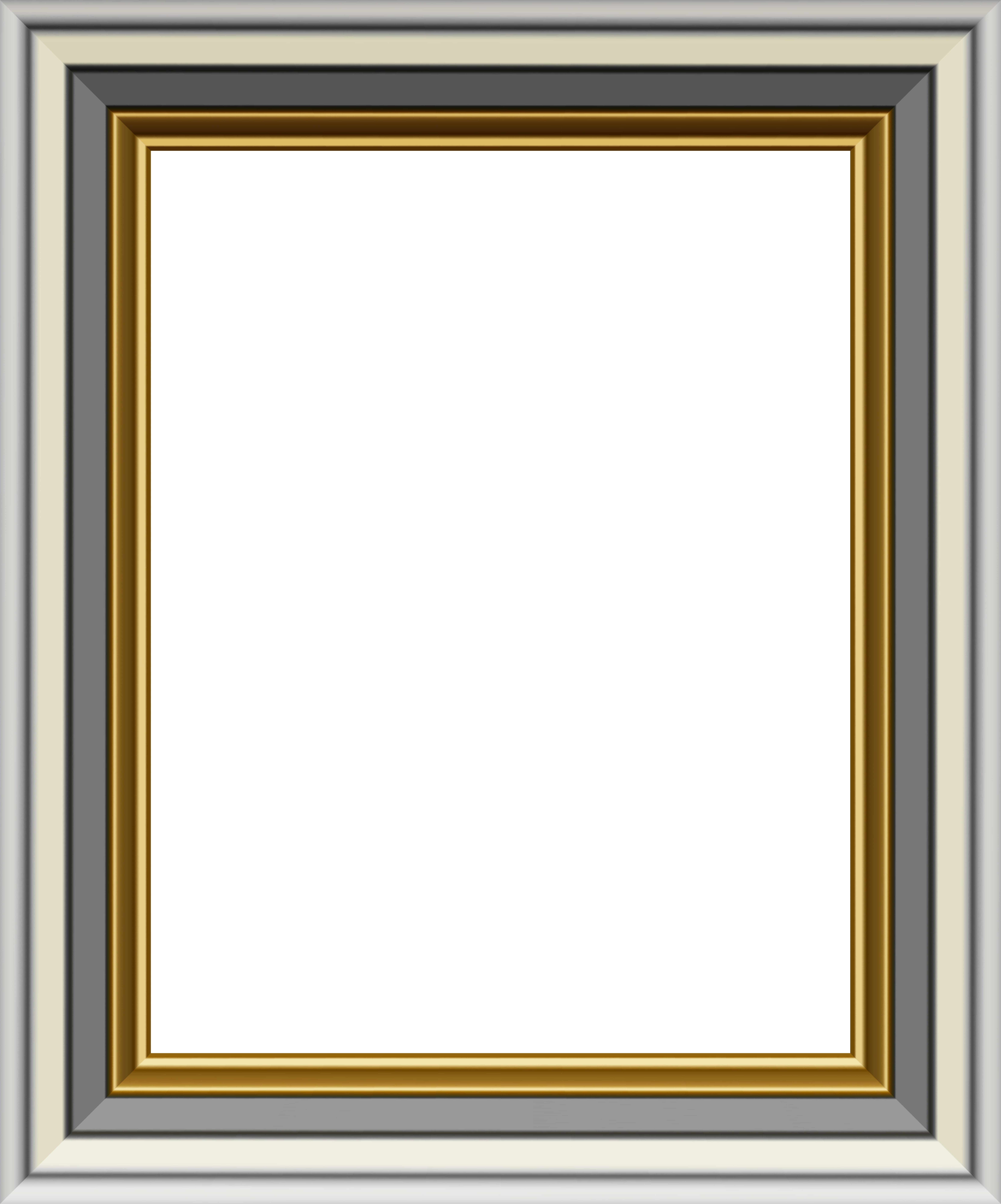 Gold and Silver Frame Transparent PNG Image | Gallery Yopriceville ...