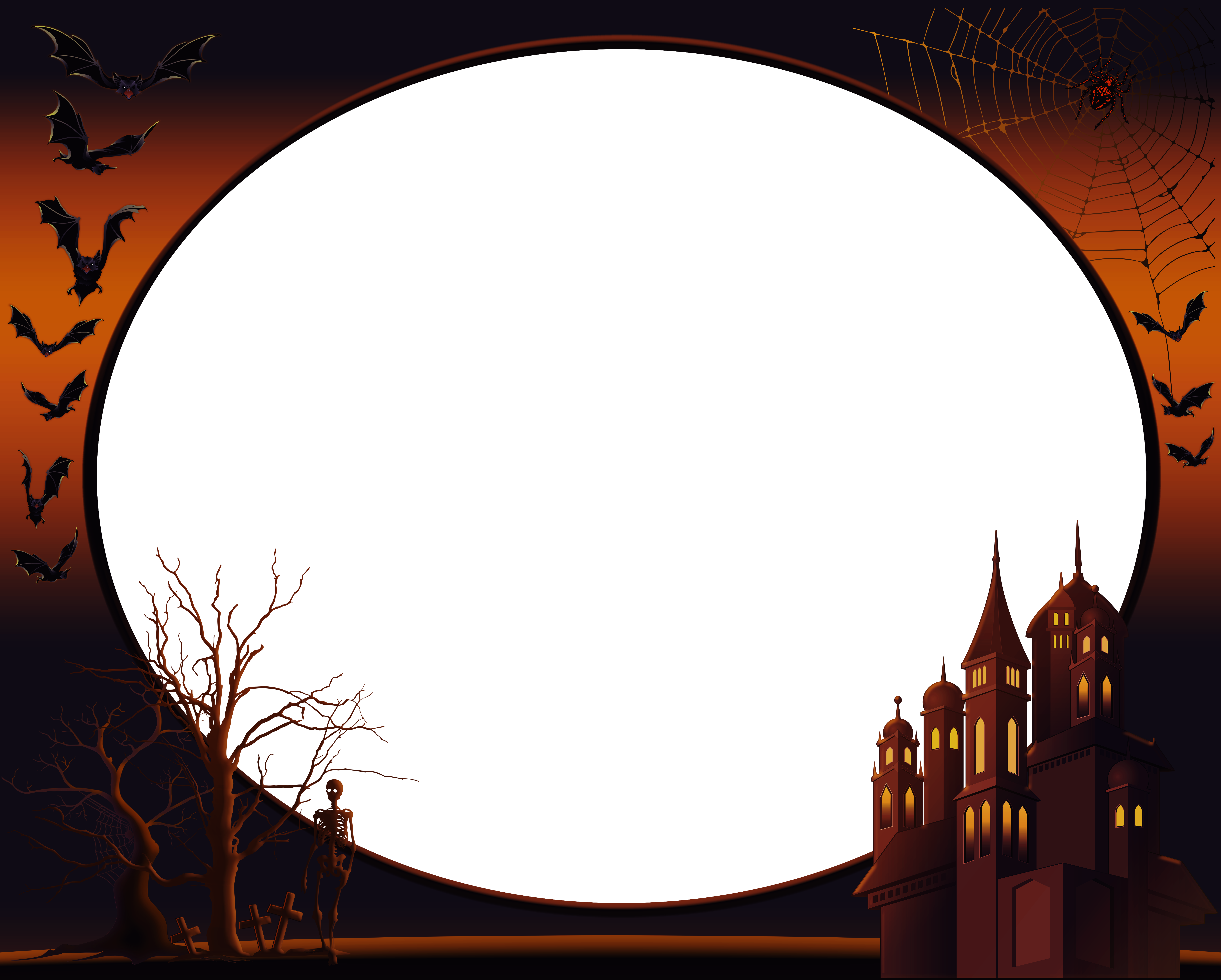 halloween transparent png frame
