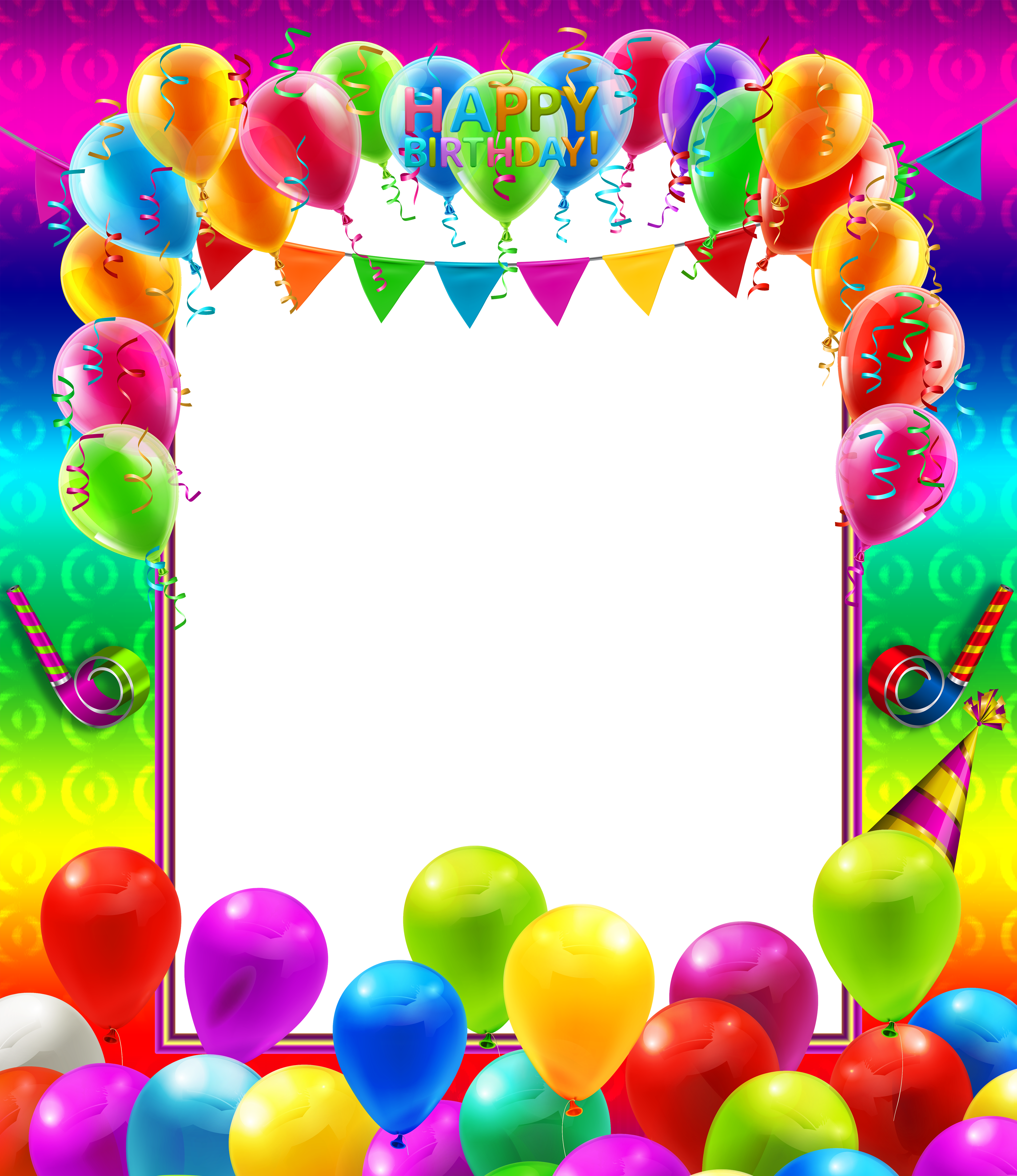 happy birthday frames and borders adult png