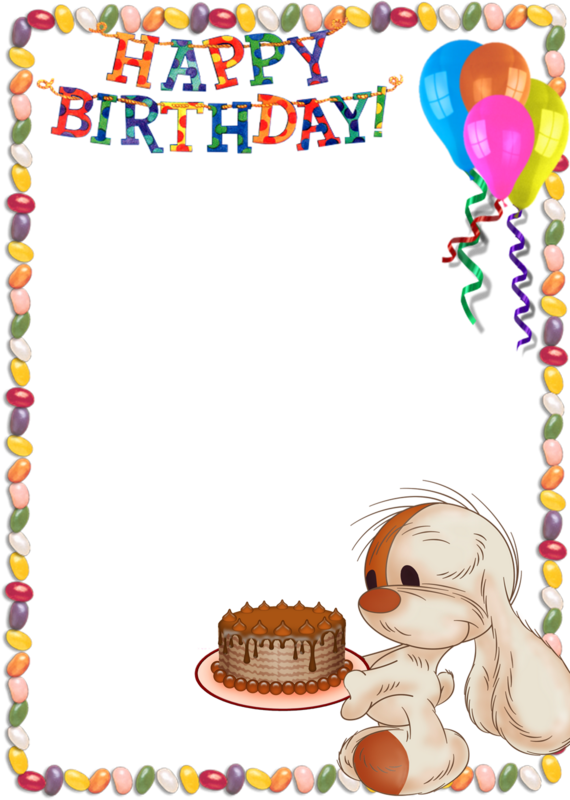 Happy Birthday Kids Transparent Photo Frame with Cute Bunny​ | Gallery  Yopriceville - High-Quality Free Images and Transparent PNG Clipart