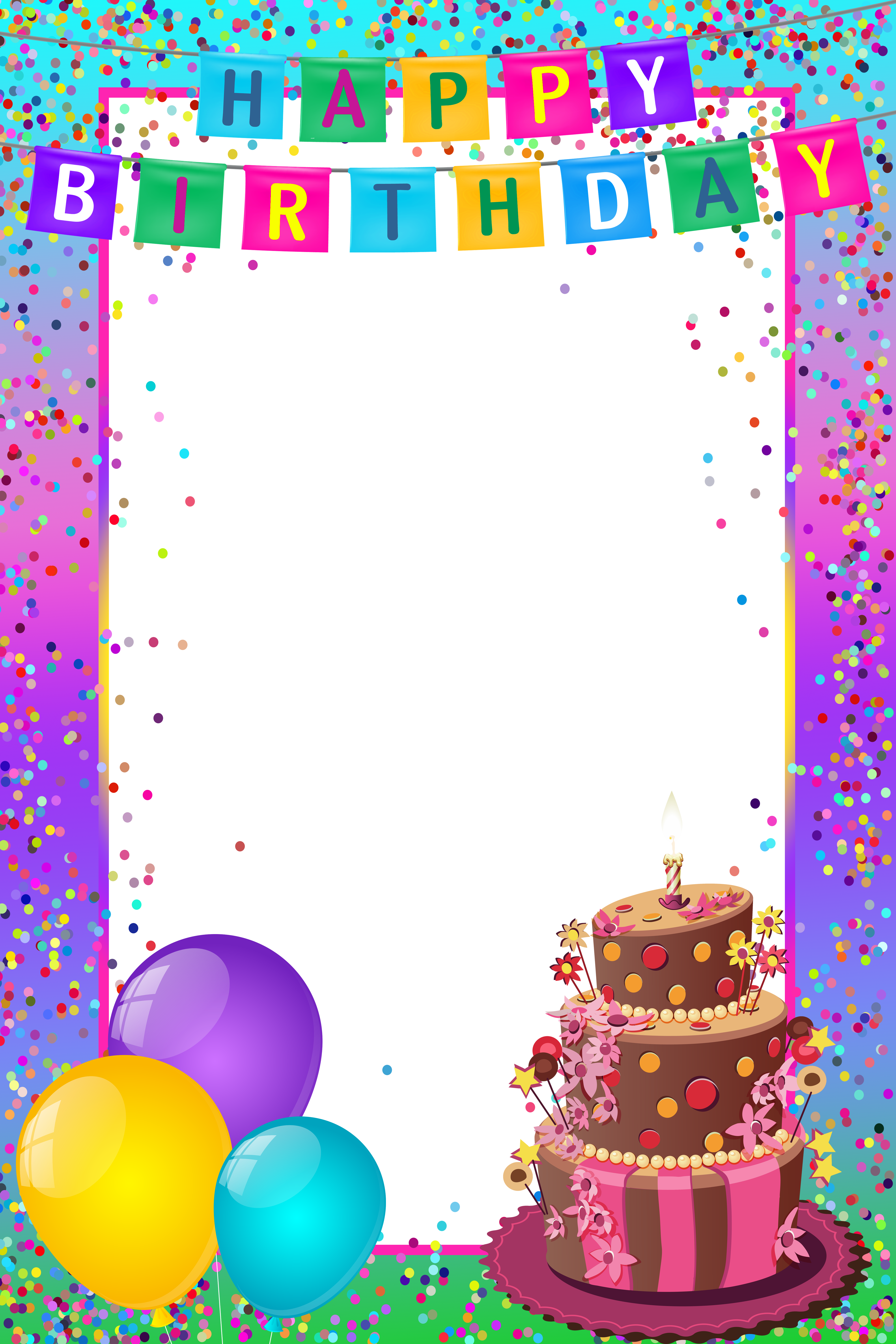 birthday frames and borders