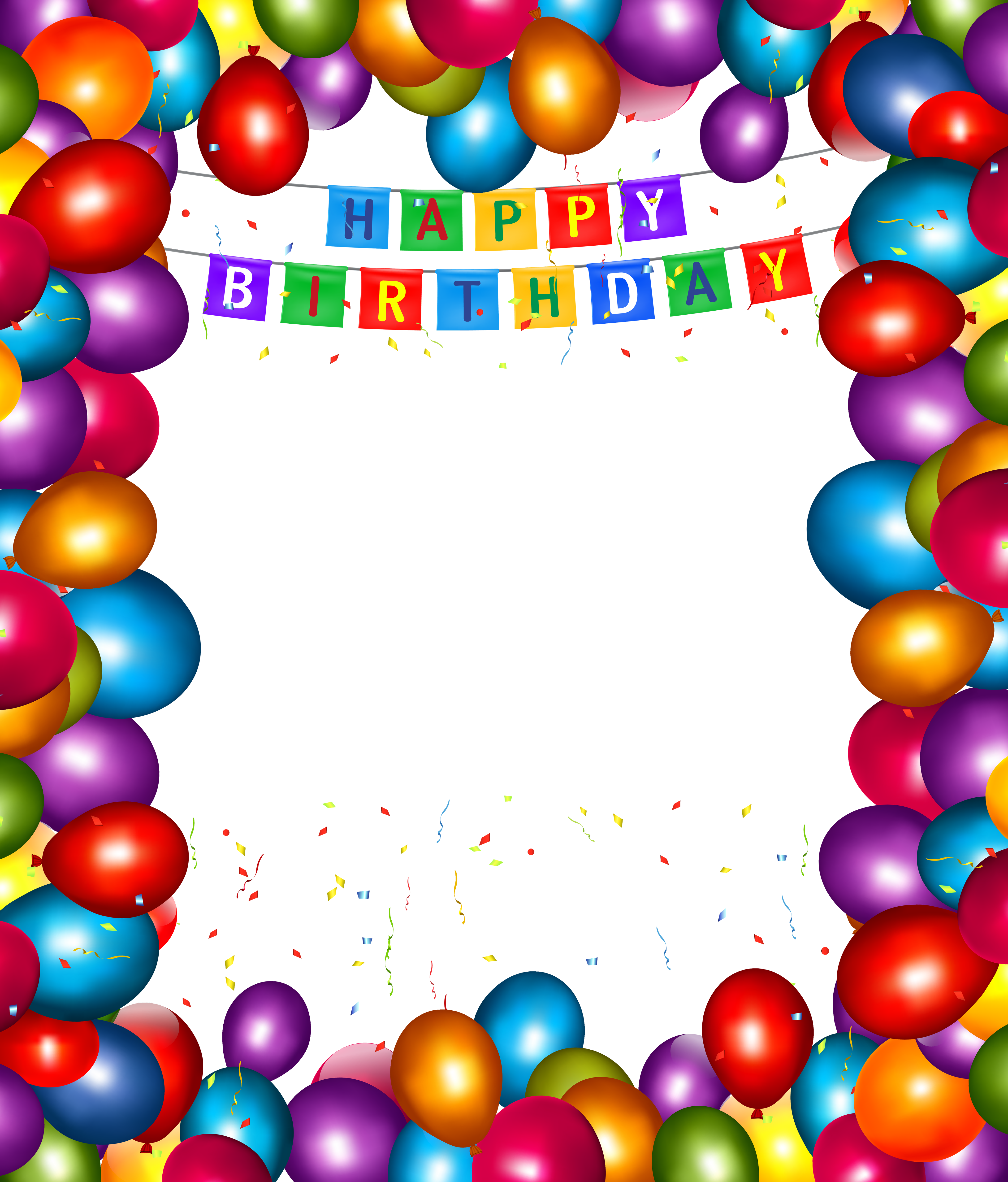 birthday balloons border png