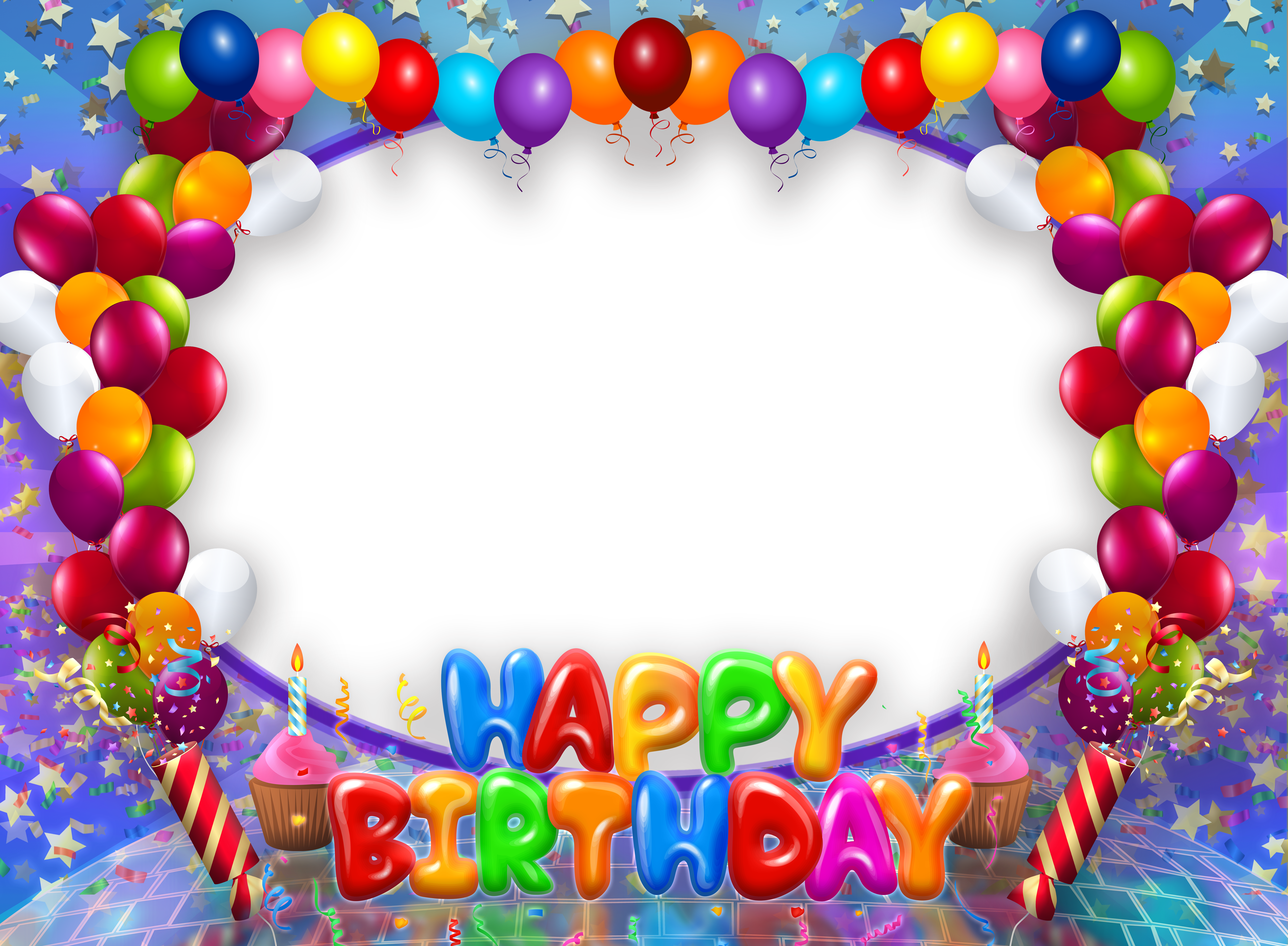Happy Birthday Transparent Png Frame With Balloons Gallery Yopriceville High Quality Images And Transparent Png Free Clipart