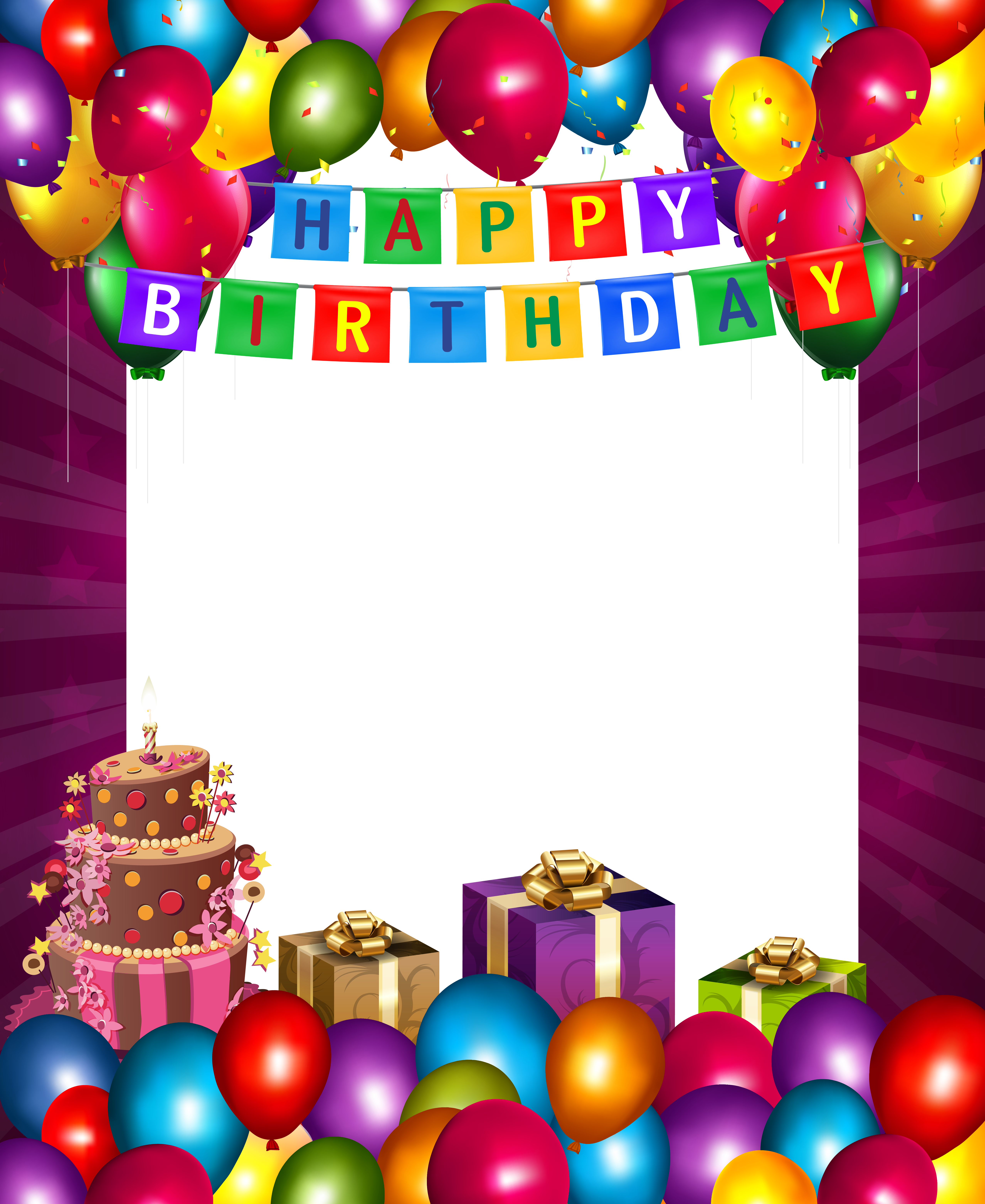 birthday clip art borders png