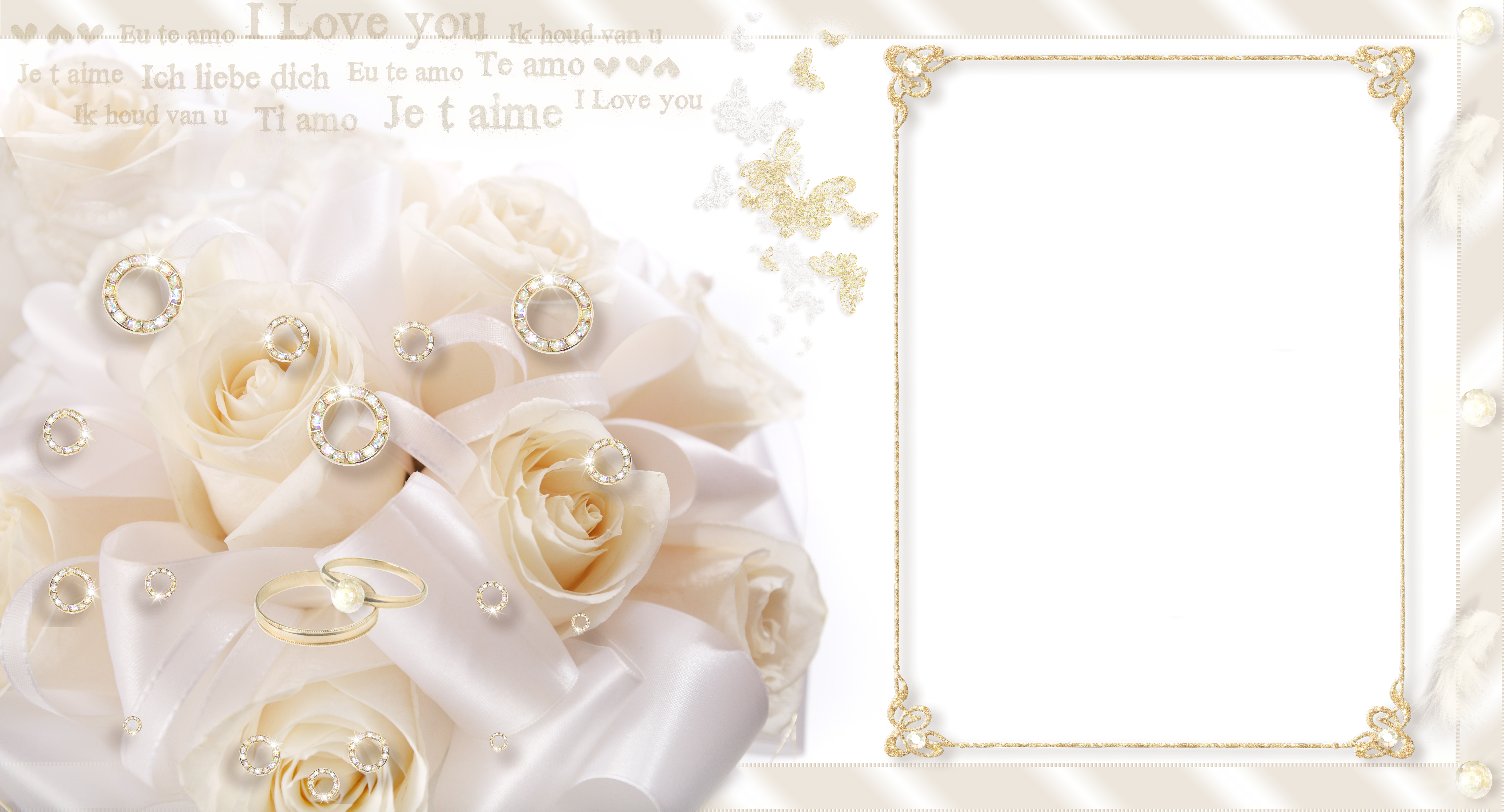 Large Transpa Wedding Frame Gallery Yopriceville High View Full Size