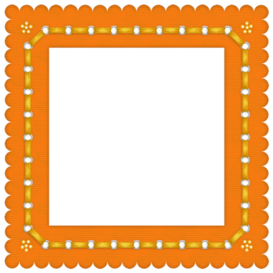 orange summer colored transparent frame gallery yopriceville
