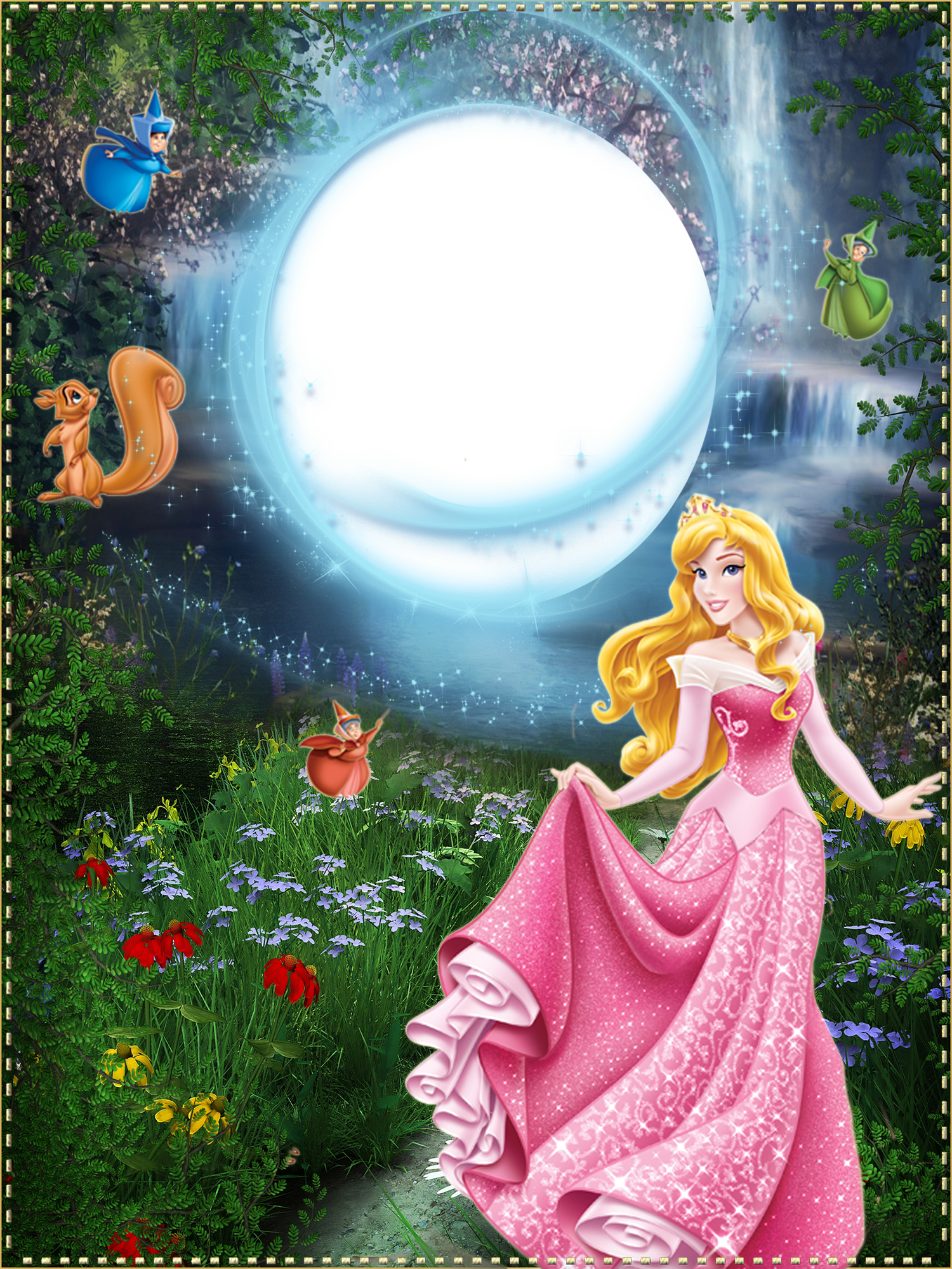 Princess PNG Kids Frame | Gallery Yopriceville - High-Quality Free