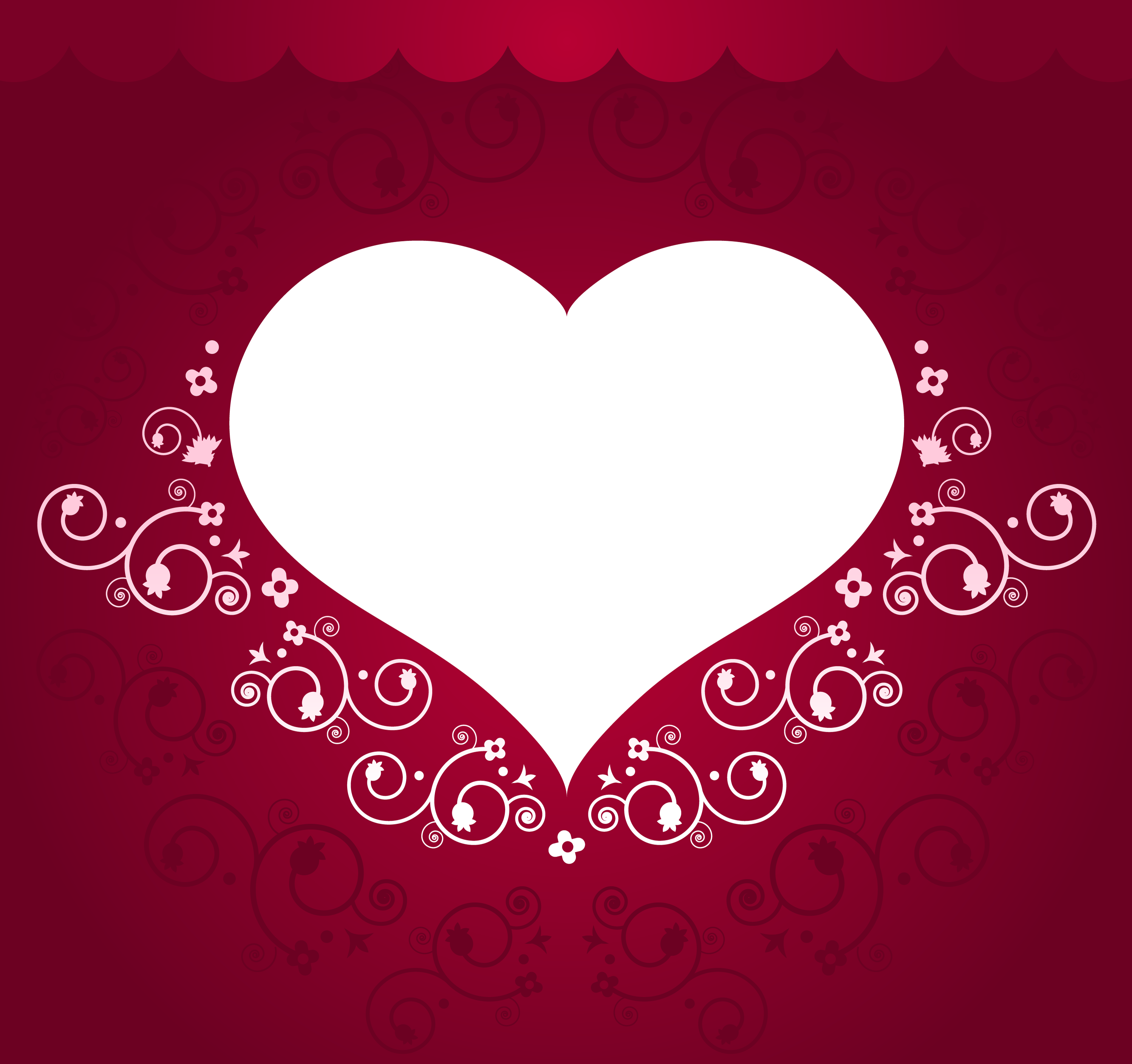 red frame with transparent
