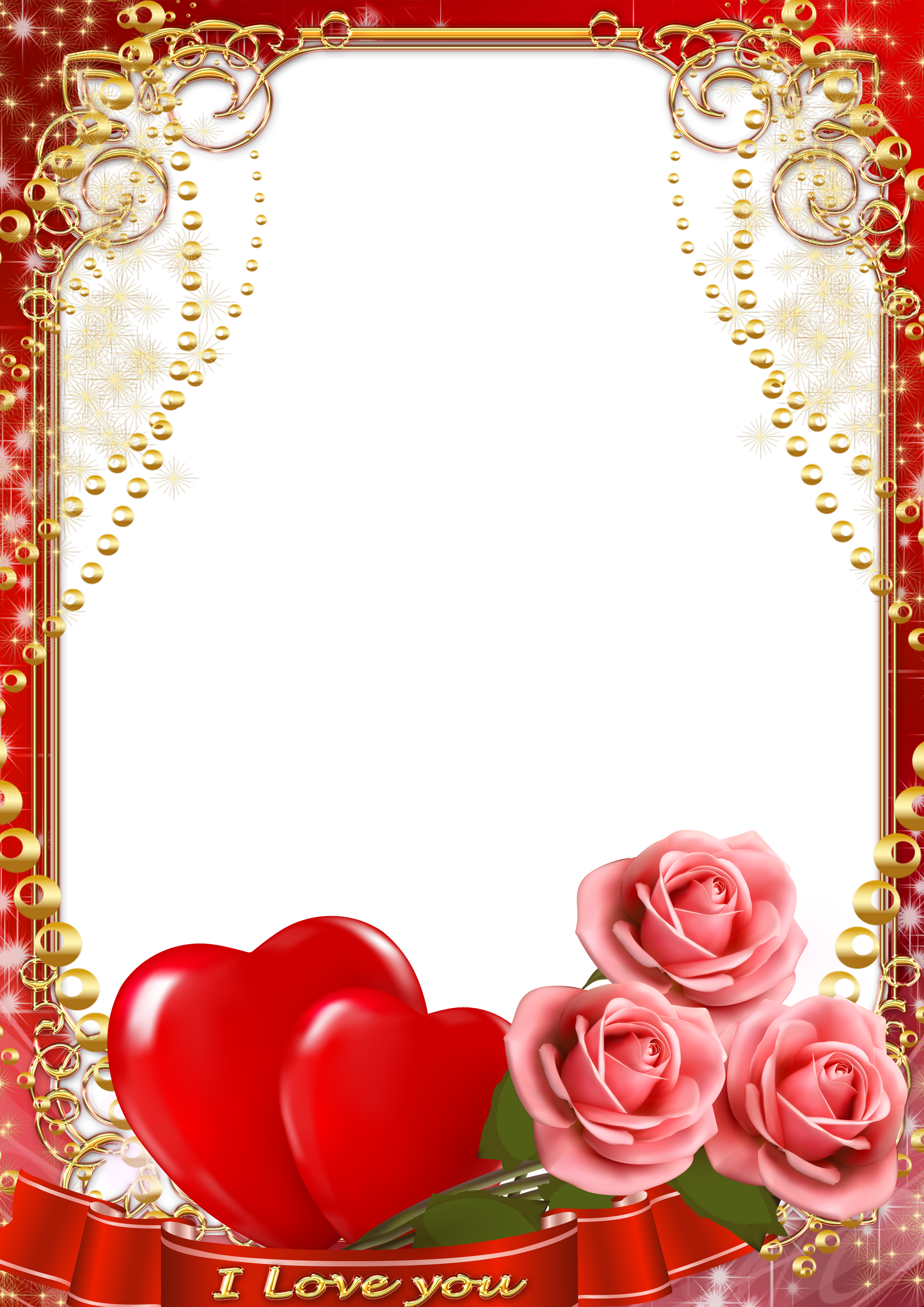 red hearts transparent frame gallery yopriceville high transparent labels