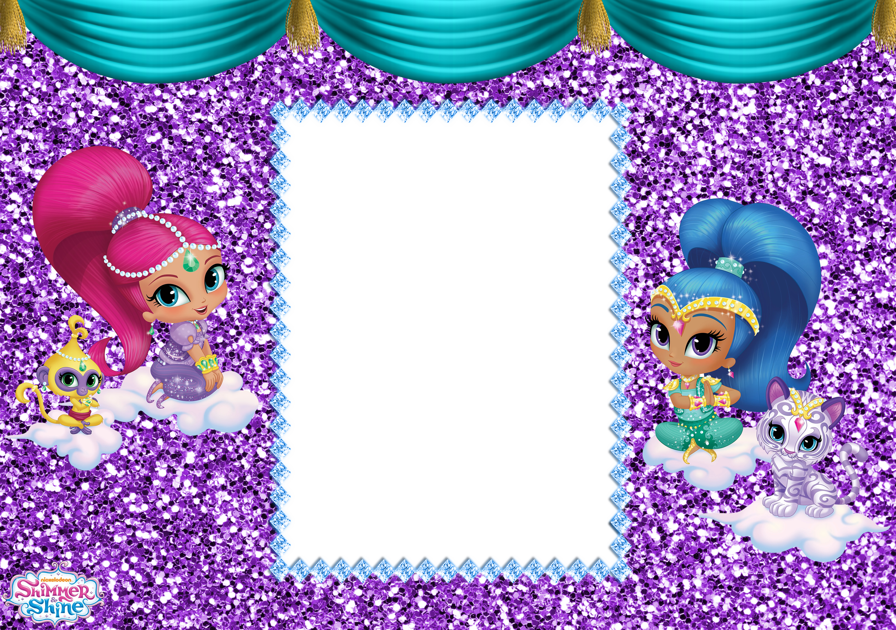 Shimmer and Shine Transparent Frame | Gallery Yopriceville - High