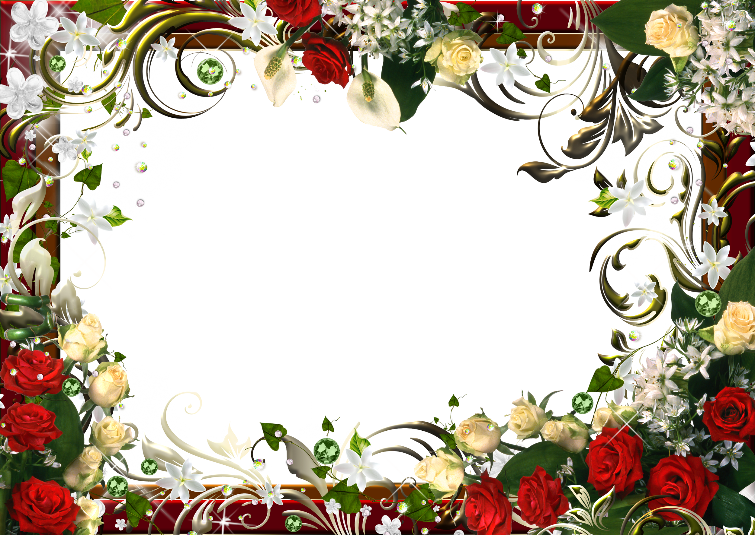 flowers frame png