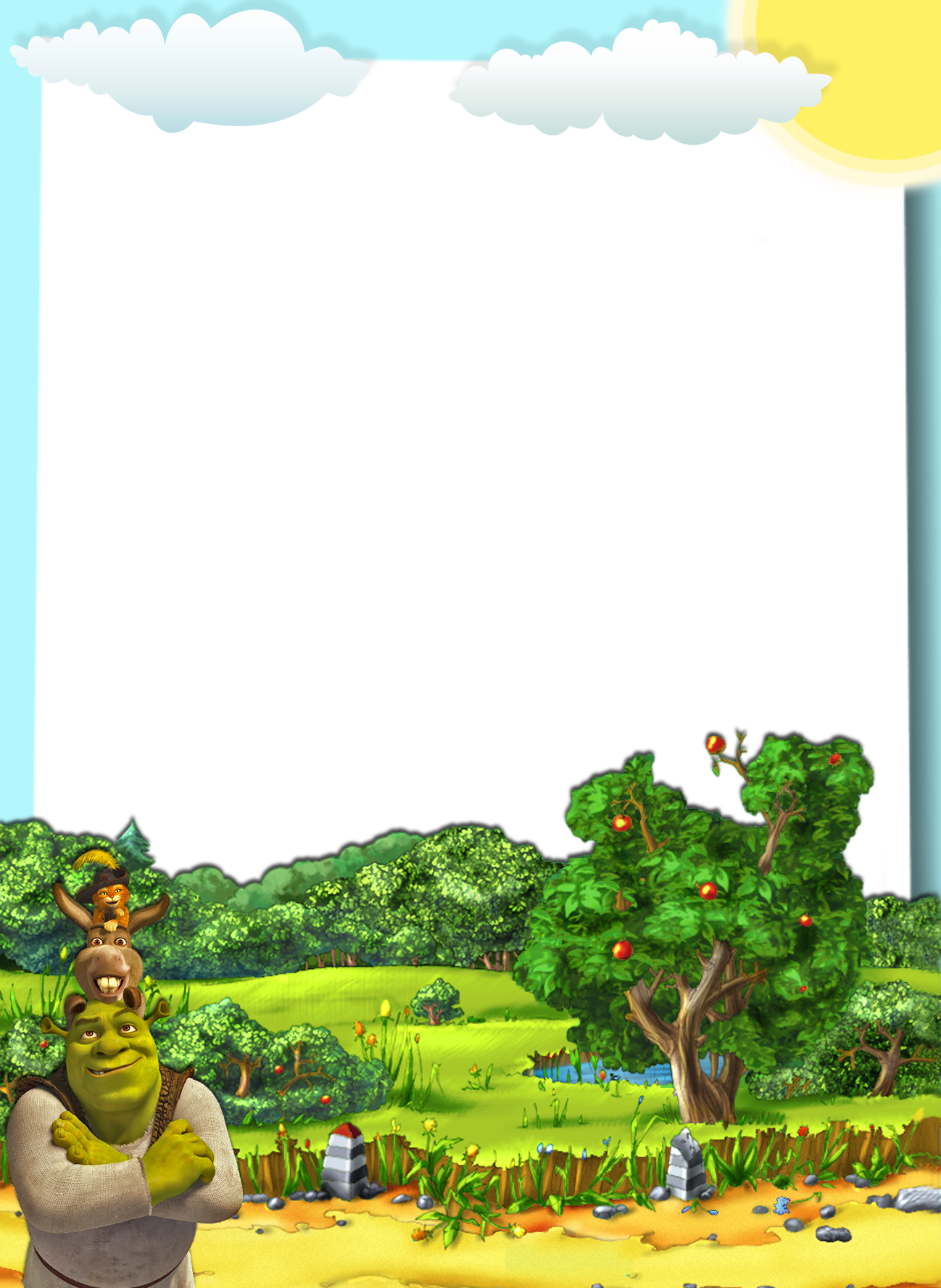 Shrek Frame Png Transparent PNG - 2550x3300 - Free Download on NicePNG