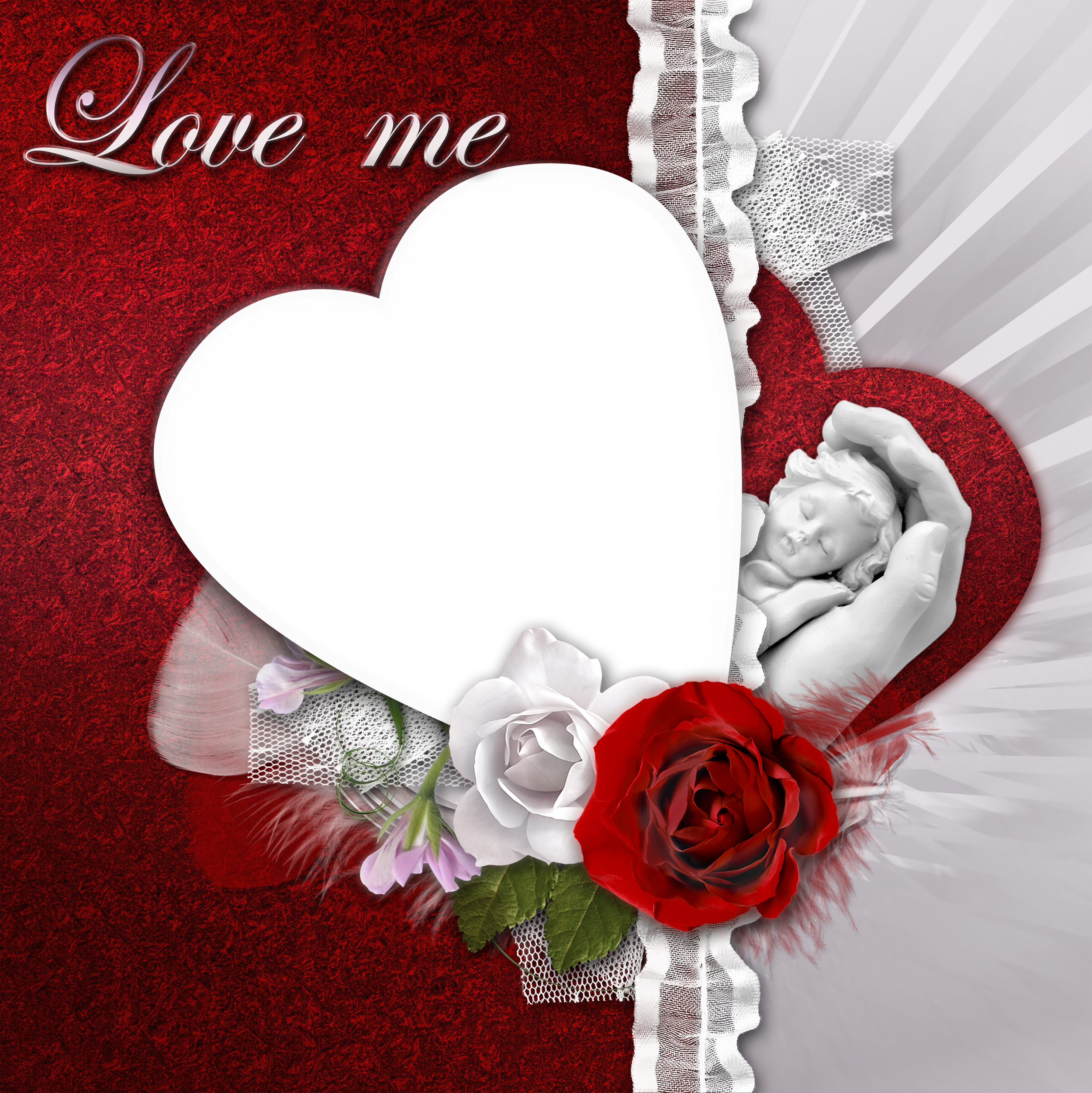 transparent romantic frame love