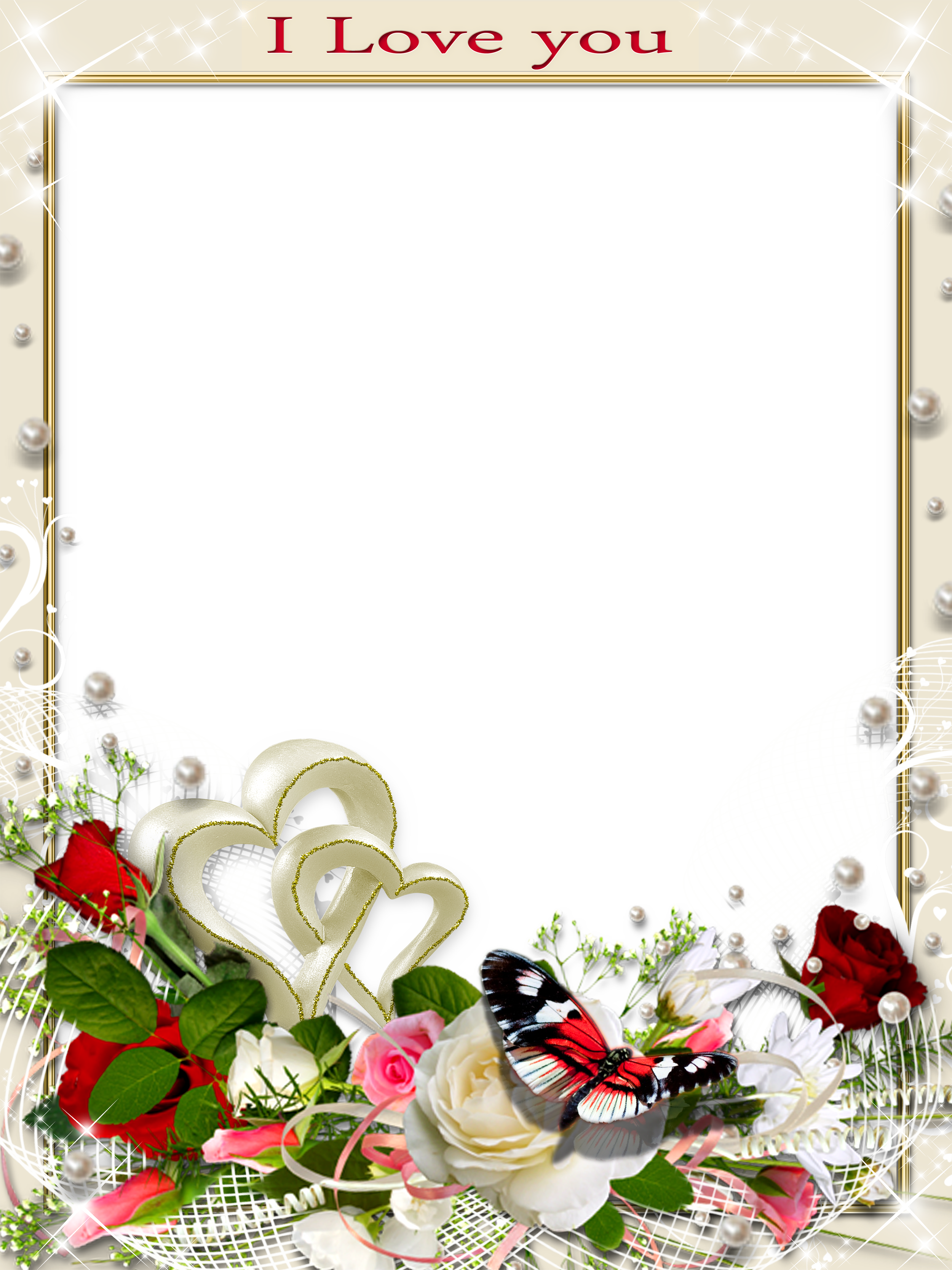 Transparent Romantic Frame Love You Gallery Yopriceville High Quality Images And Transparent Png Free Clipart