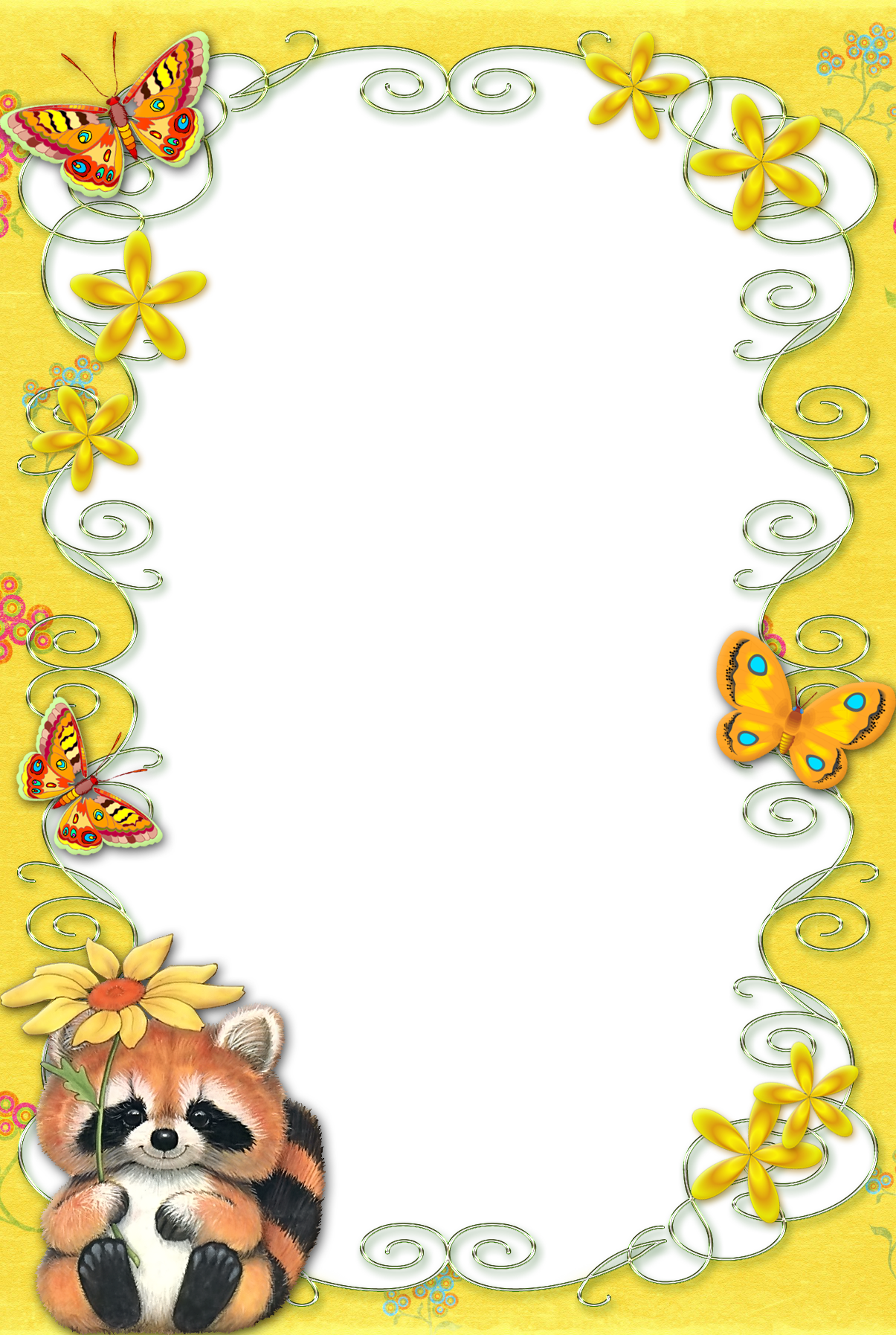 Yellow Kids Transparent Frame Yellow Kids Transparent Frame