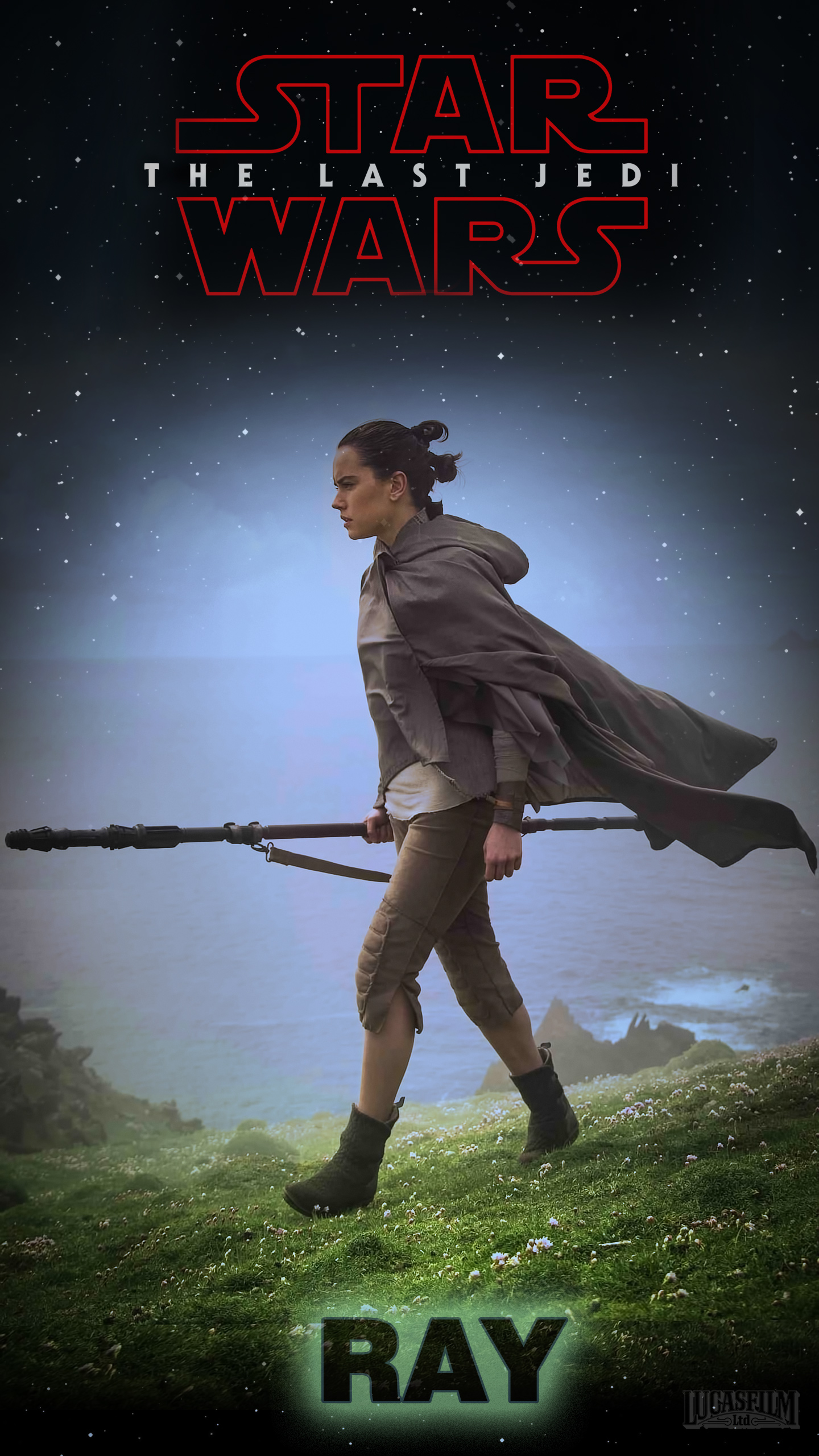 Poster Star Wars: The Last Jedi - Rey