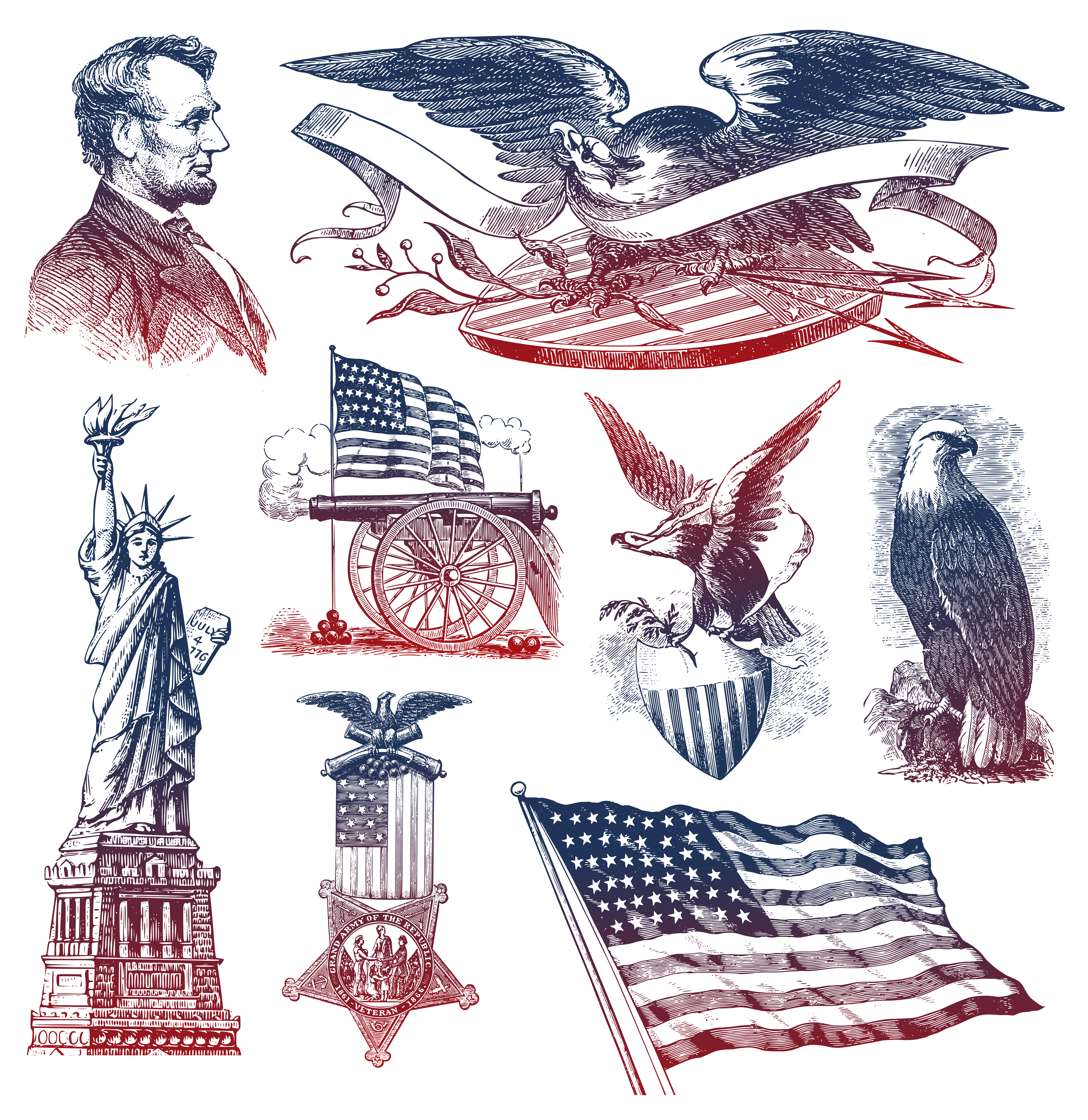 4th of July PNG Clipart Collection | Gallery Yopriceville - High-Quality Images and ...5253 x 5408